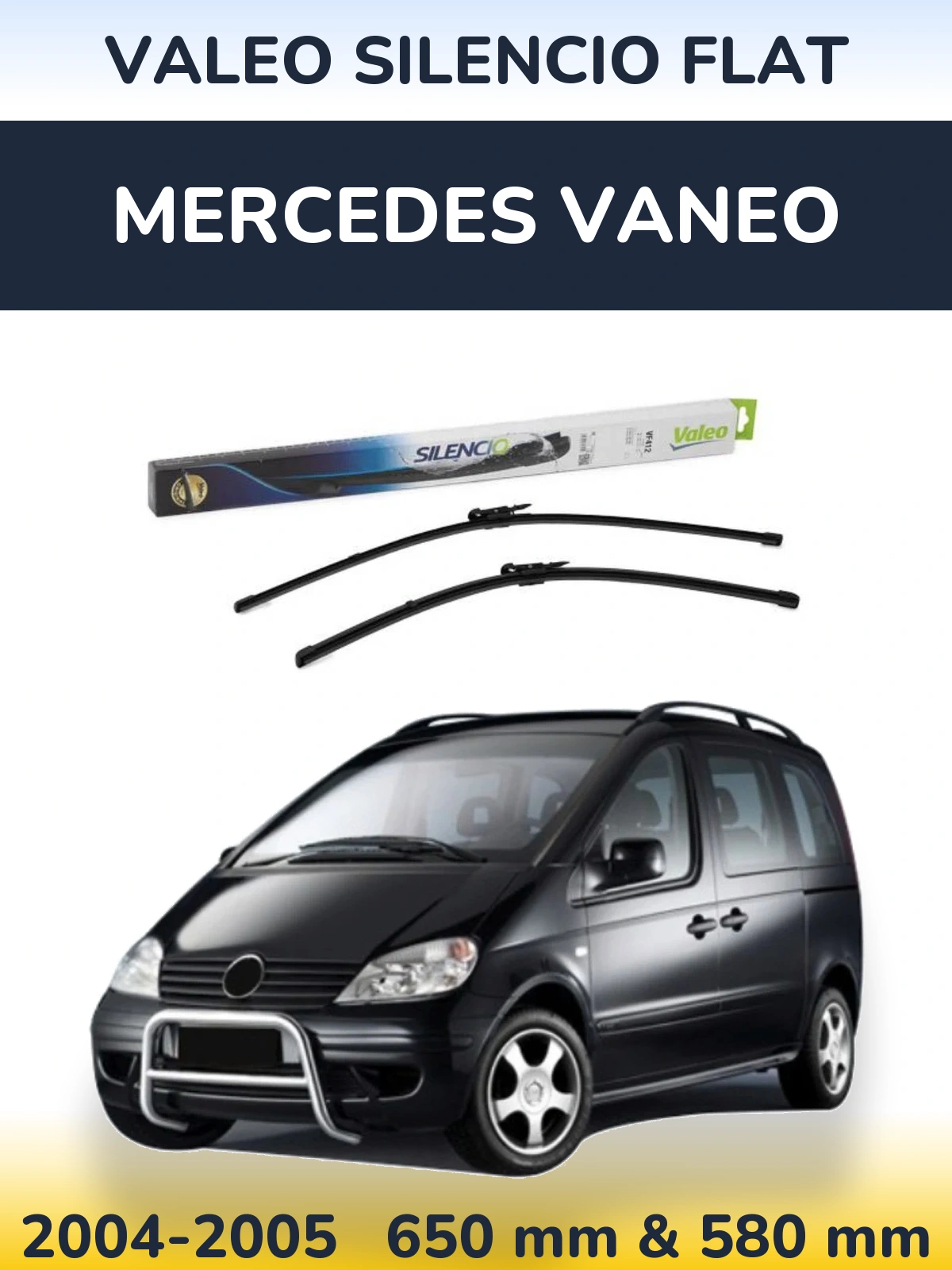 Torkarblad Valeo Silencio Flat för Mercedes Vaneo