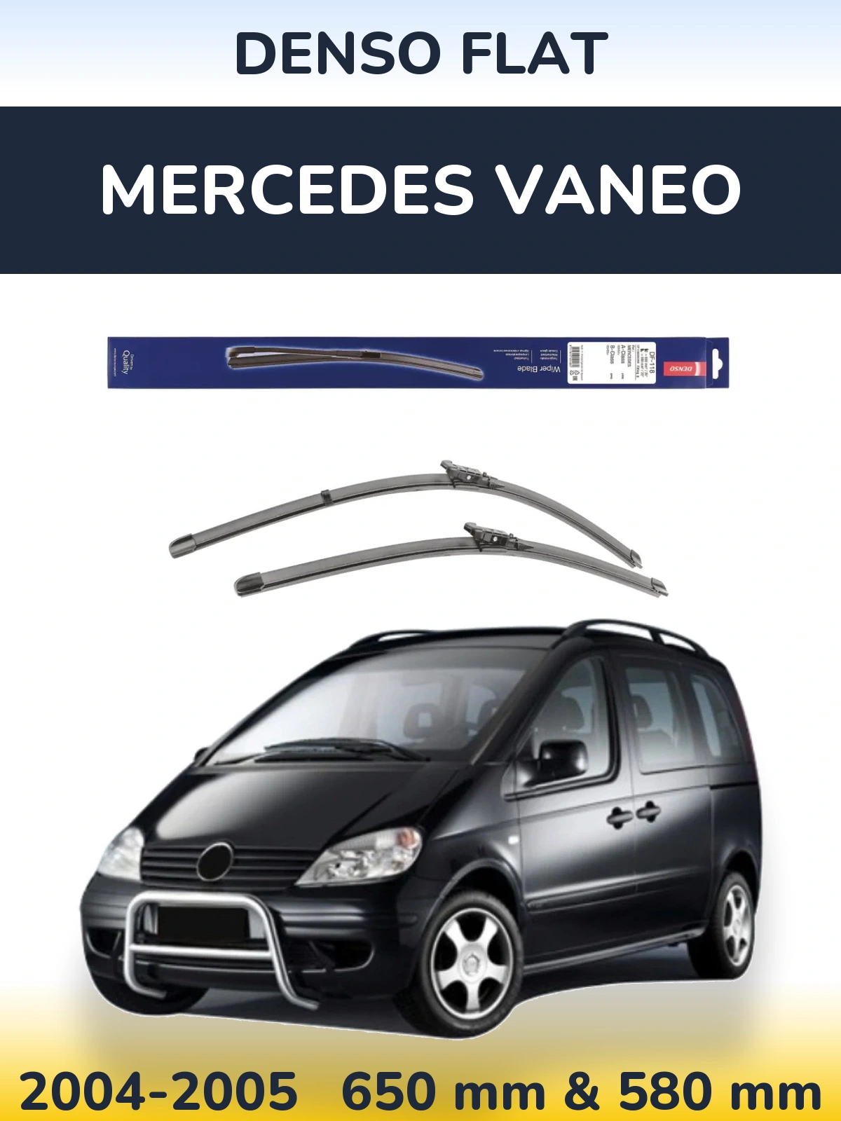 Torkarblad Denso Flat för Mercedes Vaneo