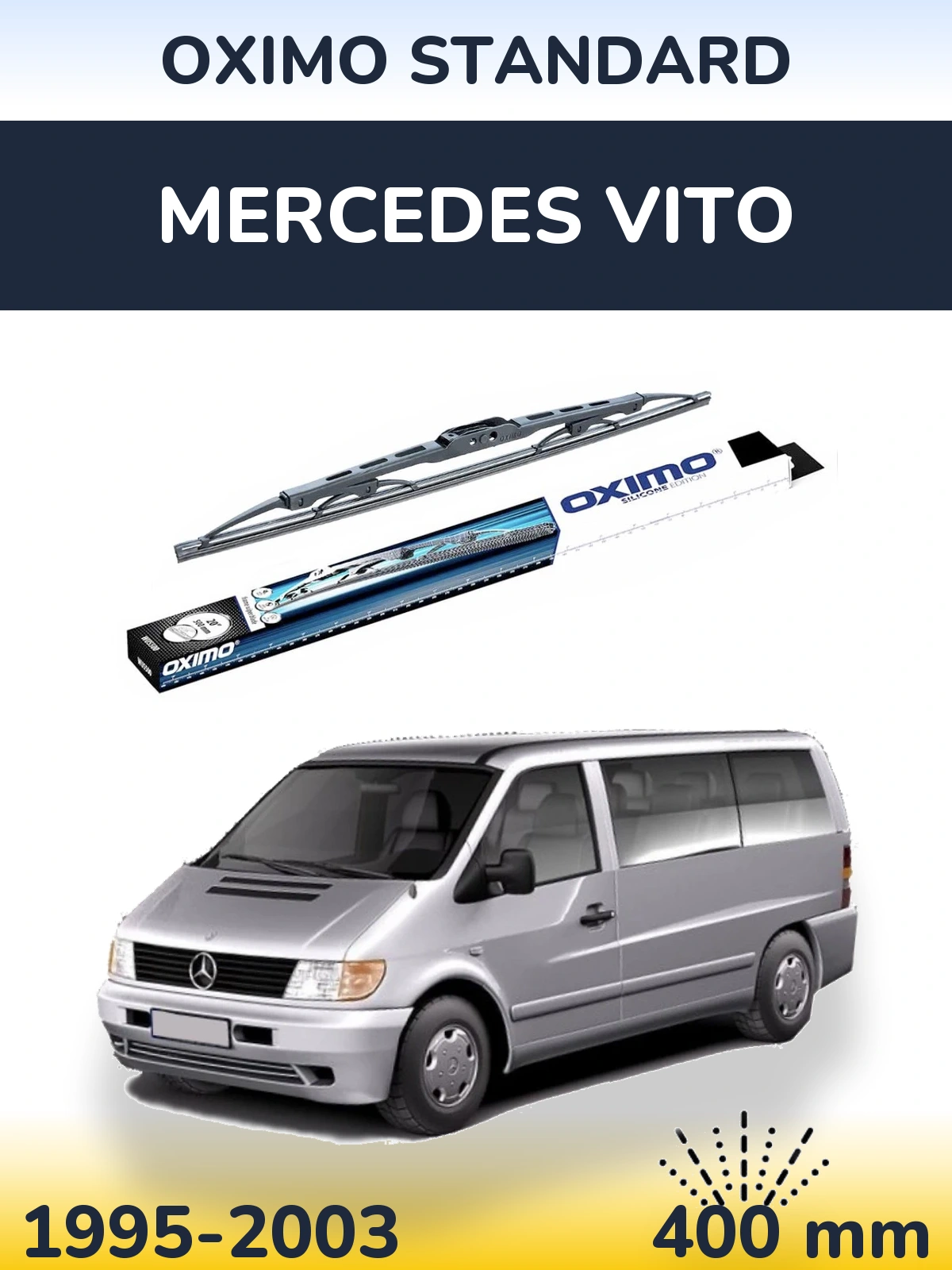 Torkarblad Oximo Standard för Mercedes Vito