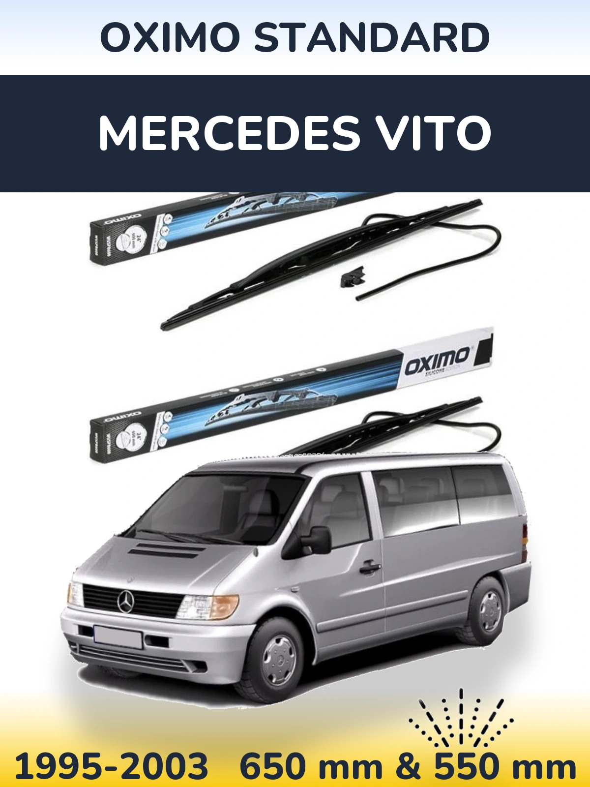 Torkarblad Oximo Standard för Mercedes Vito