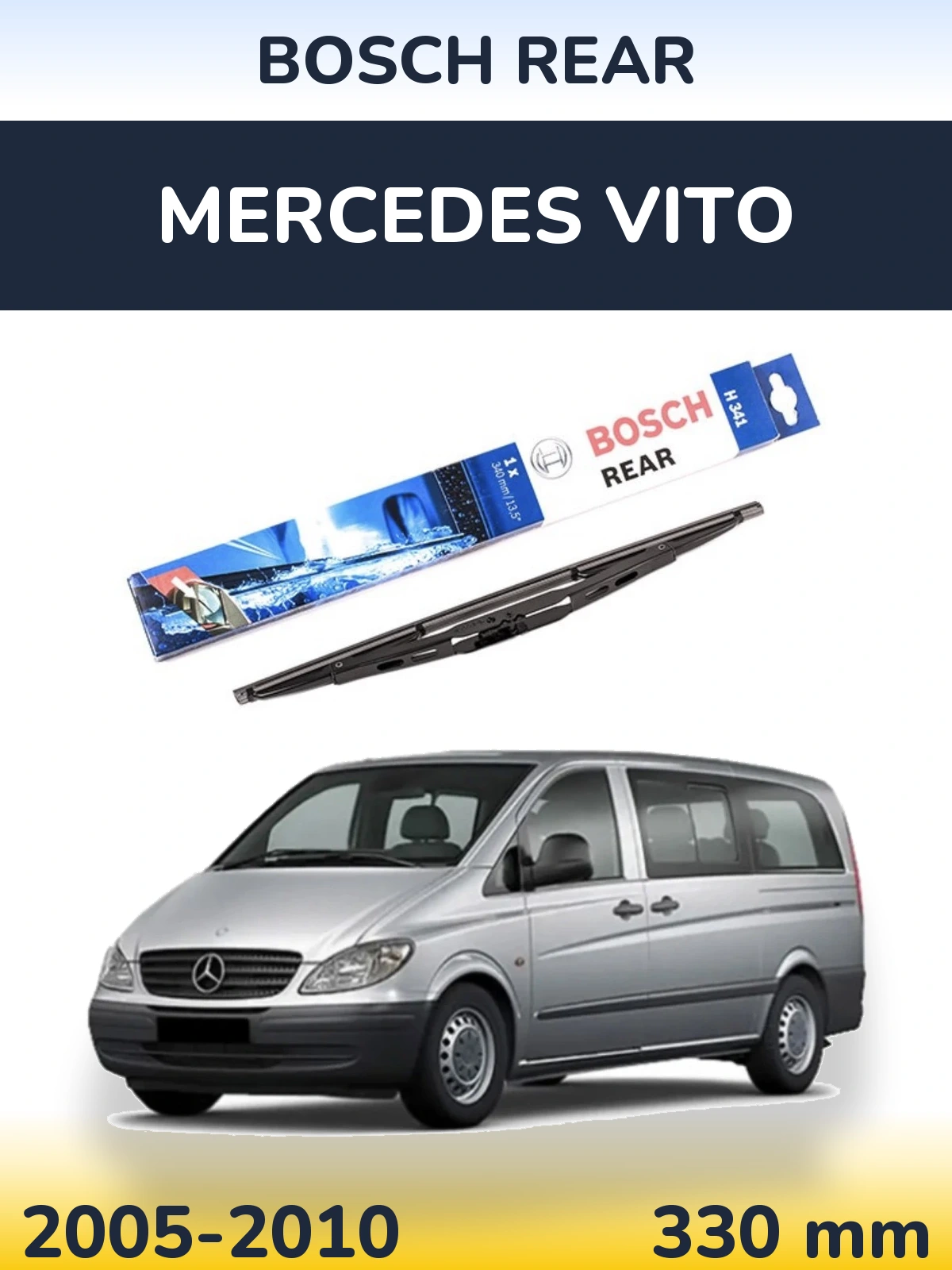 Torkarblad BOSCH Rear för Mercedes Vito