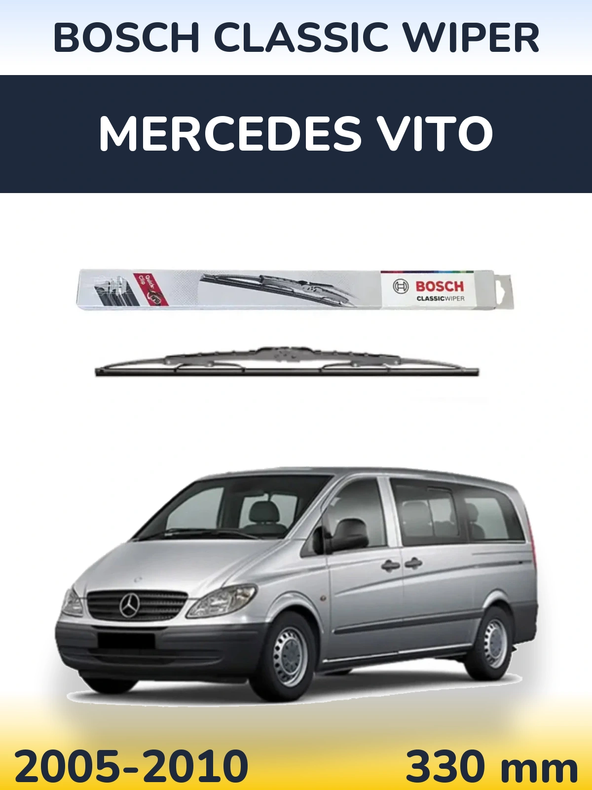 Torkarblad BOSCH Classic Wiper för Mercedes Vito