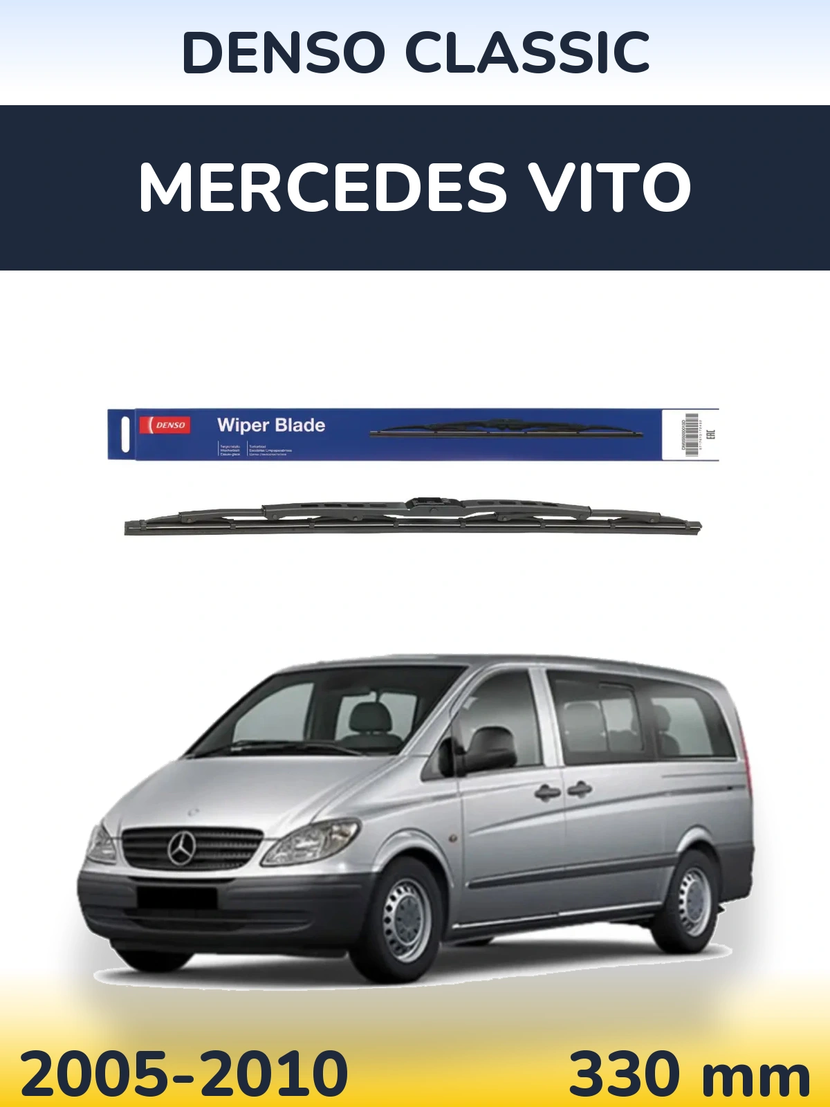 Torkarblad Denso Classic för Mercedes Vito