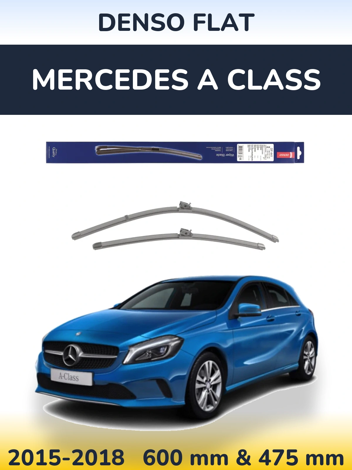 Torkarblad Denso Flat för Mercedes A Class