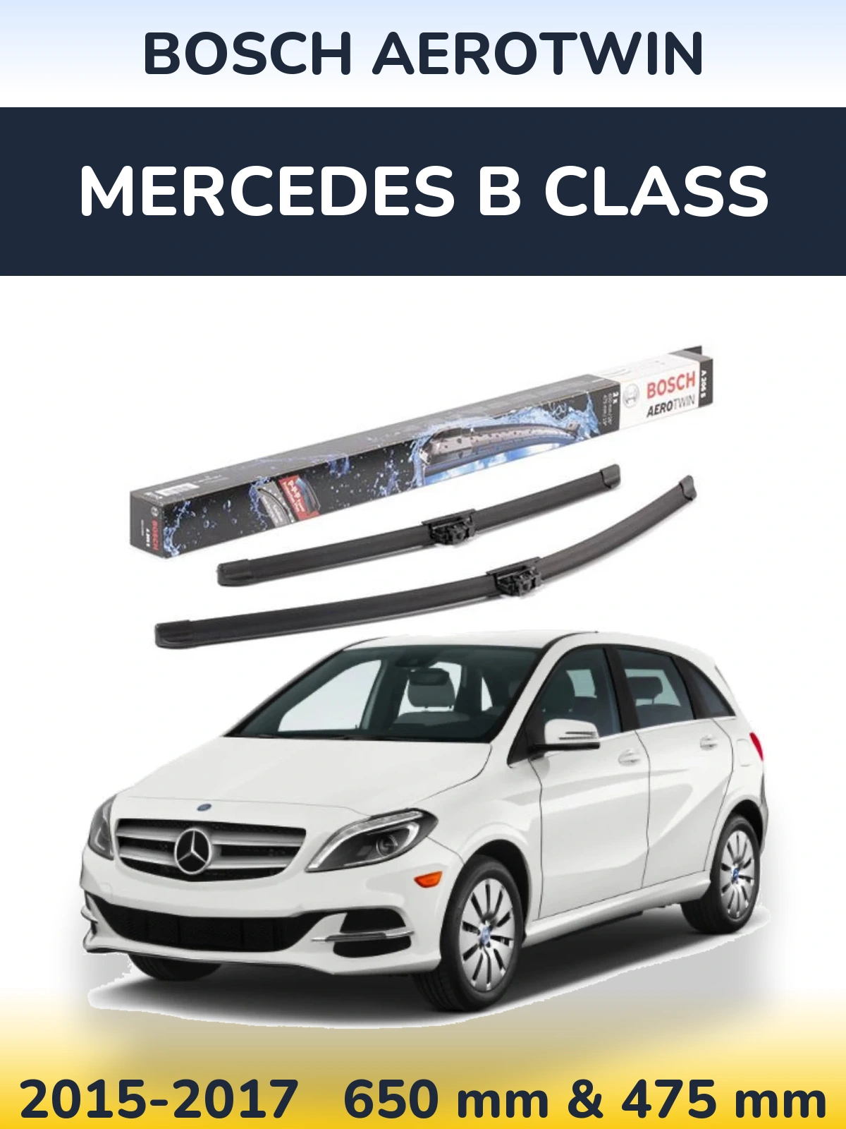 Torkarblad BOSCH AeroTwin för Mercedes B Class