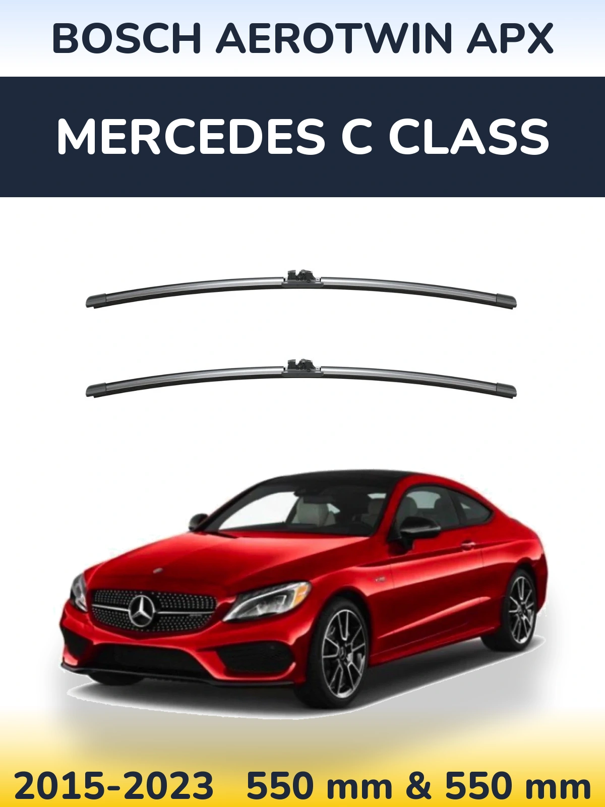 Torkarblad BOSCH AeroTwin APX för Mercedes C Class
