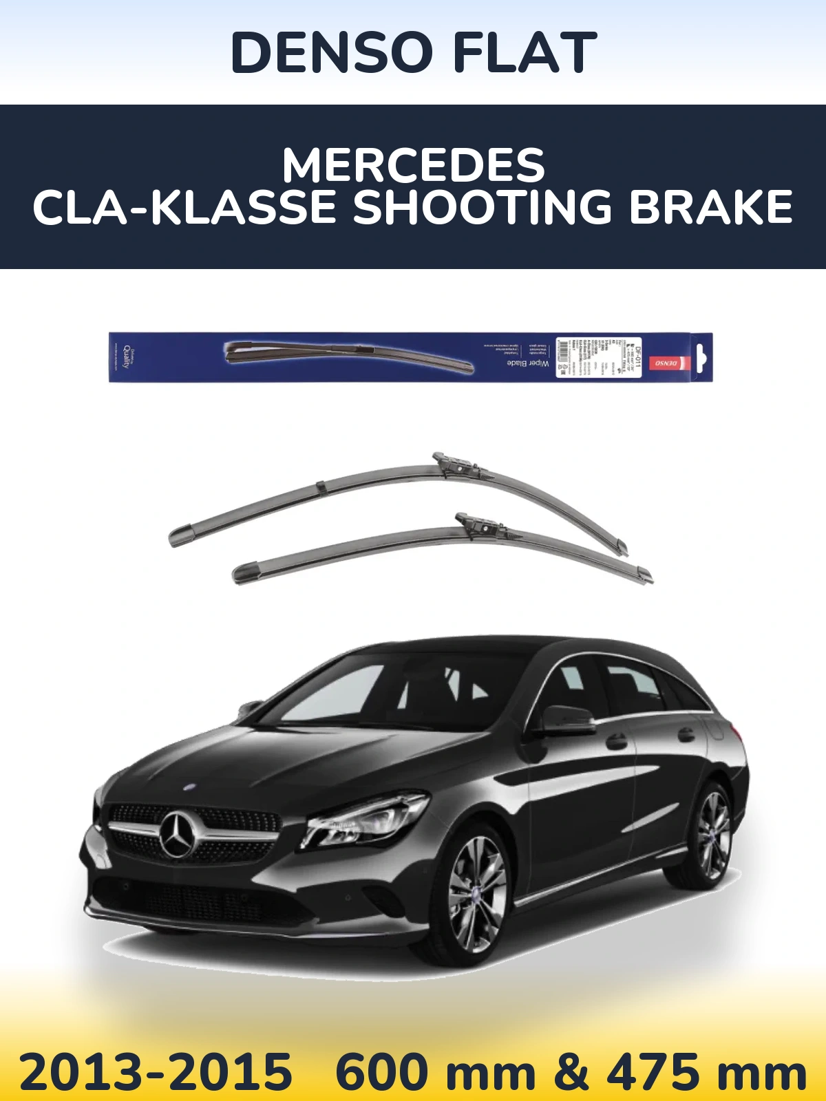 Torkarblad Denso Flat för Mercedes CLA-Klasse Shooting Brake