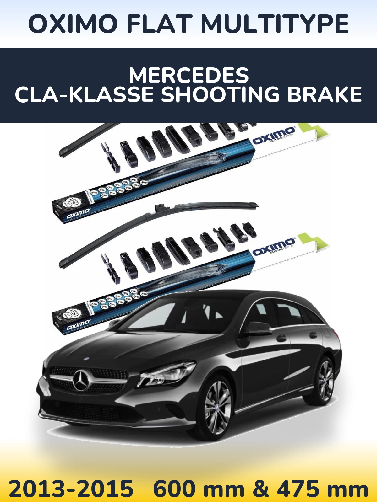 Torkarblad Oximo Flat MultiType för Mercedes CLA-Klasse Shooting Brake