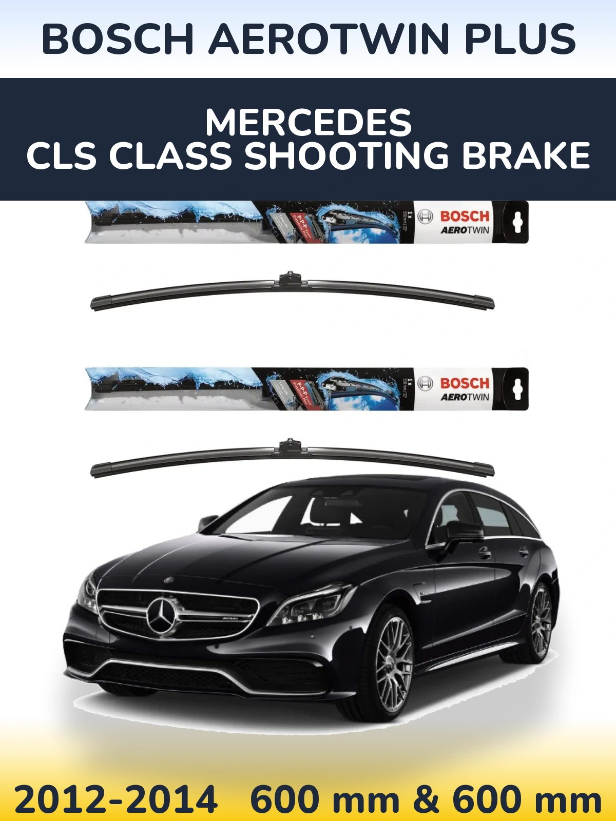 Torkarblad BOSCH AeroTwin Plus för Mercedes CLS Class Shooting Brake