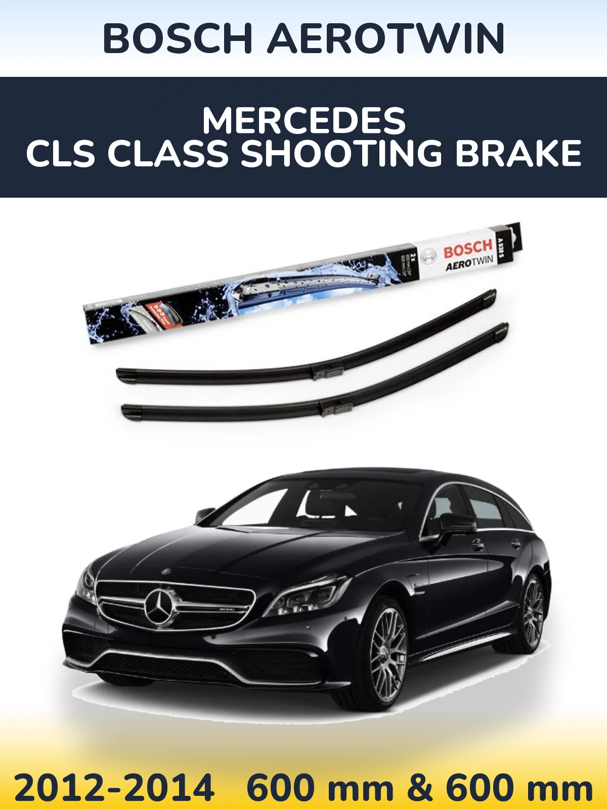 Torkarblad BOSCH AeroTwin för Mercedes CLS Class Shooting Brake