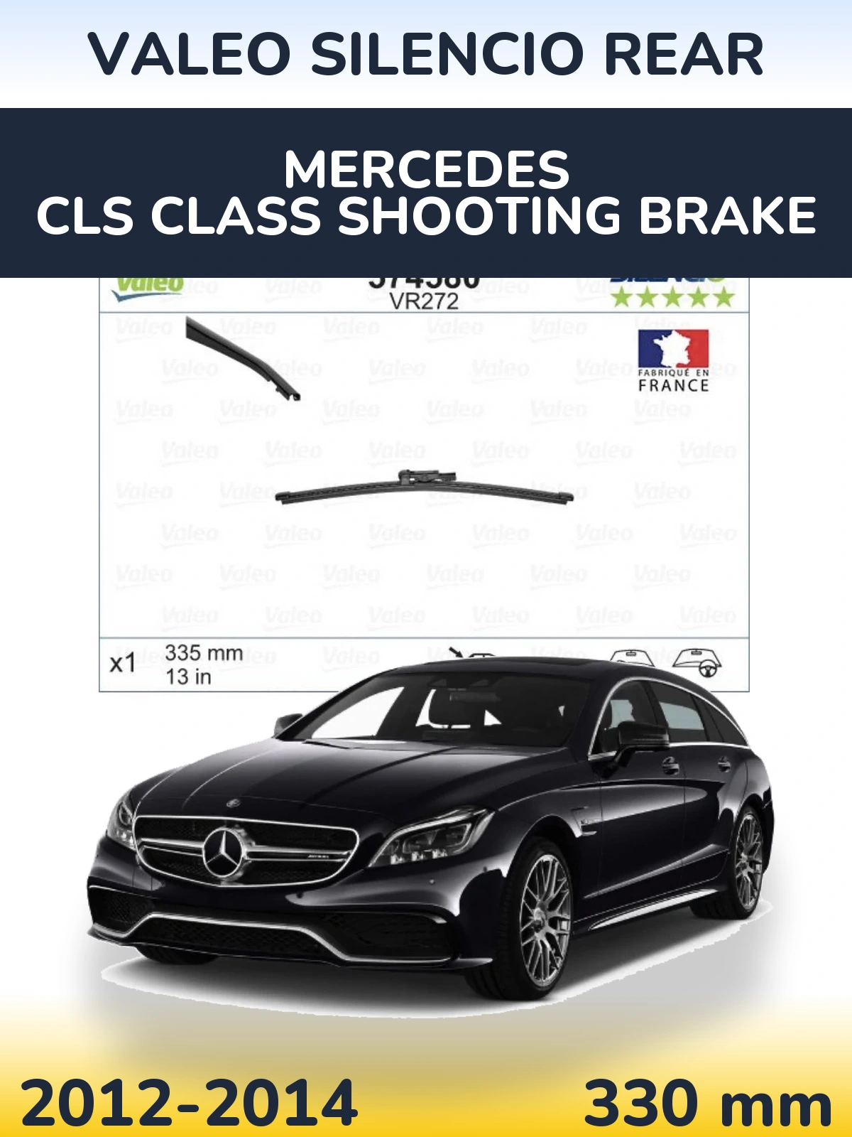 Torkarblad Valeo Silencio Rear för Mercedes CLS Class Shooting Brake