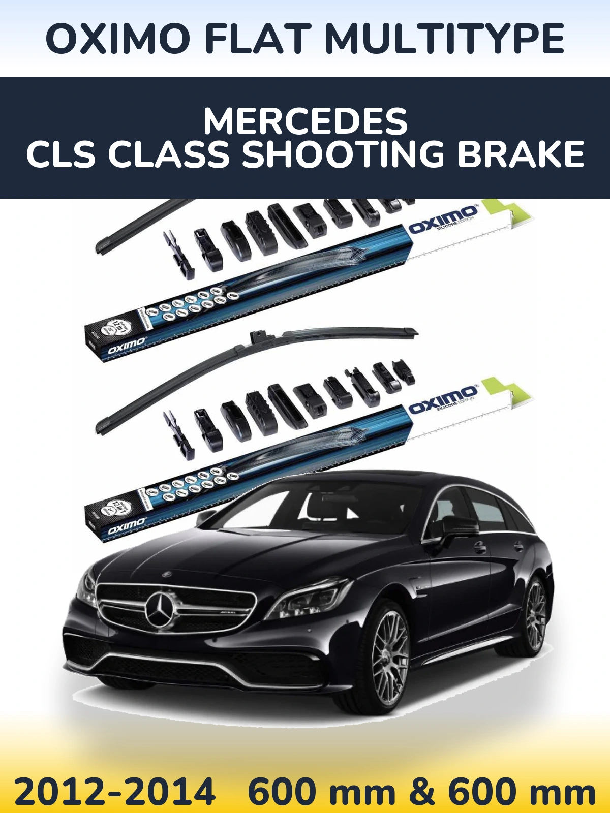 Torkarblad Oximo Flat MultiType för Mercedes CLS Class Shooting Brake