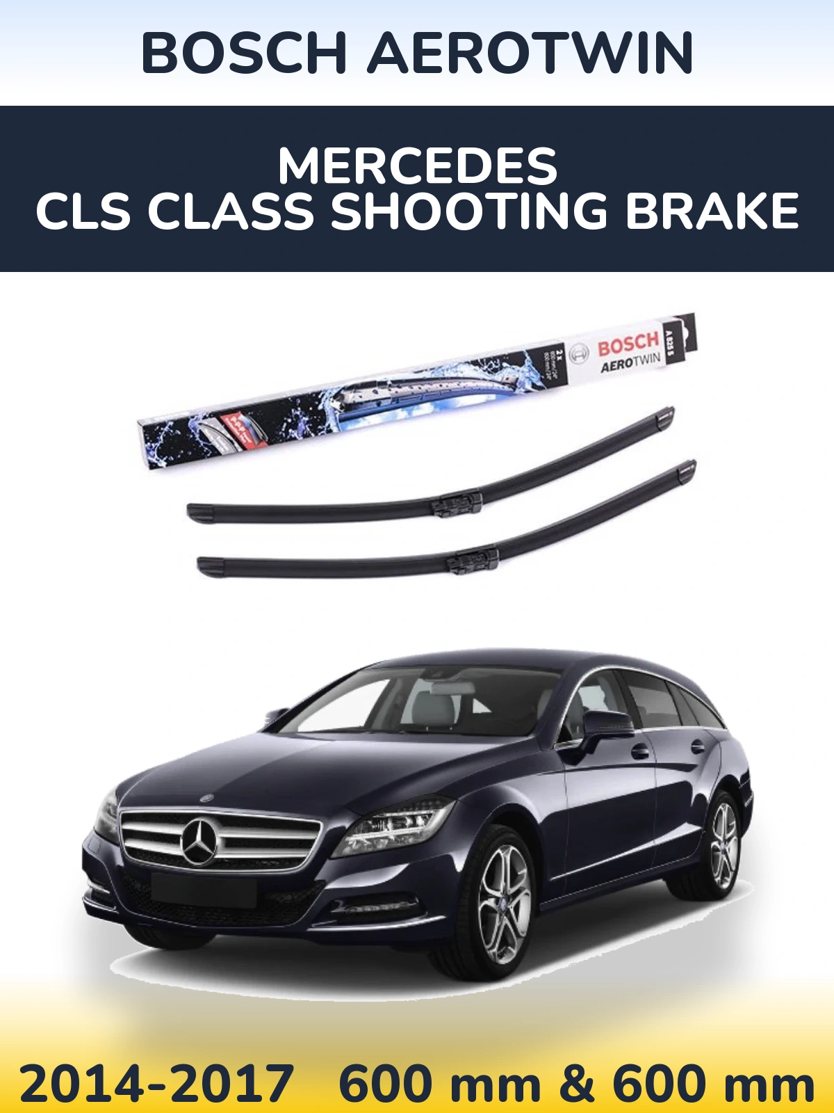 Torkarblad BOSCH AeroTwin för Mercedes CLS Class Shooting Brake
