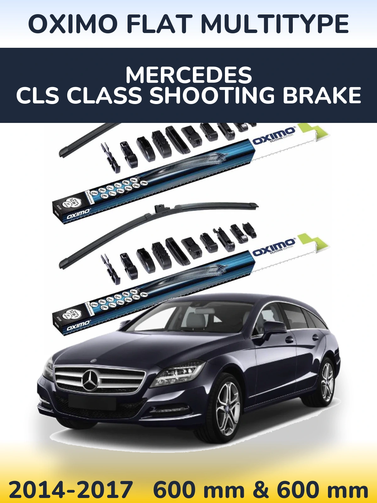 Torkarblad Oximo Flat MultiType för Mercedes CLS Class Shooting Brake