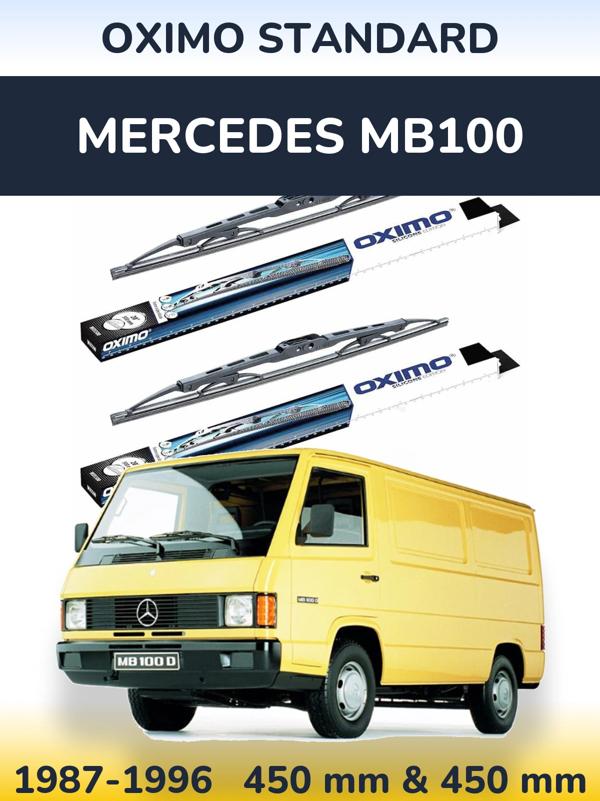 Torkarblad Oximo Standard för Mercedes MB100