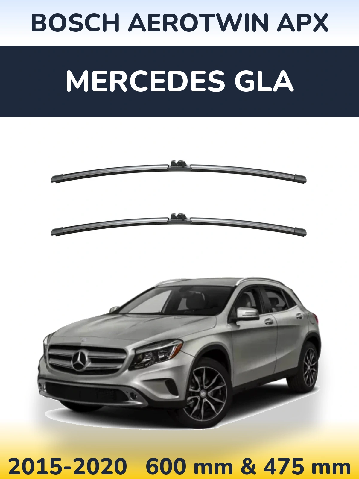 Torkarblad BOSCH AeroTwin APX för Mercedes GLA