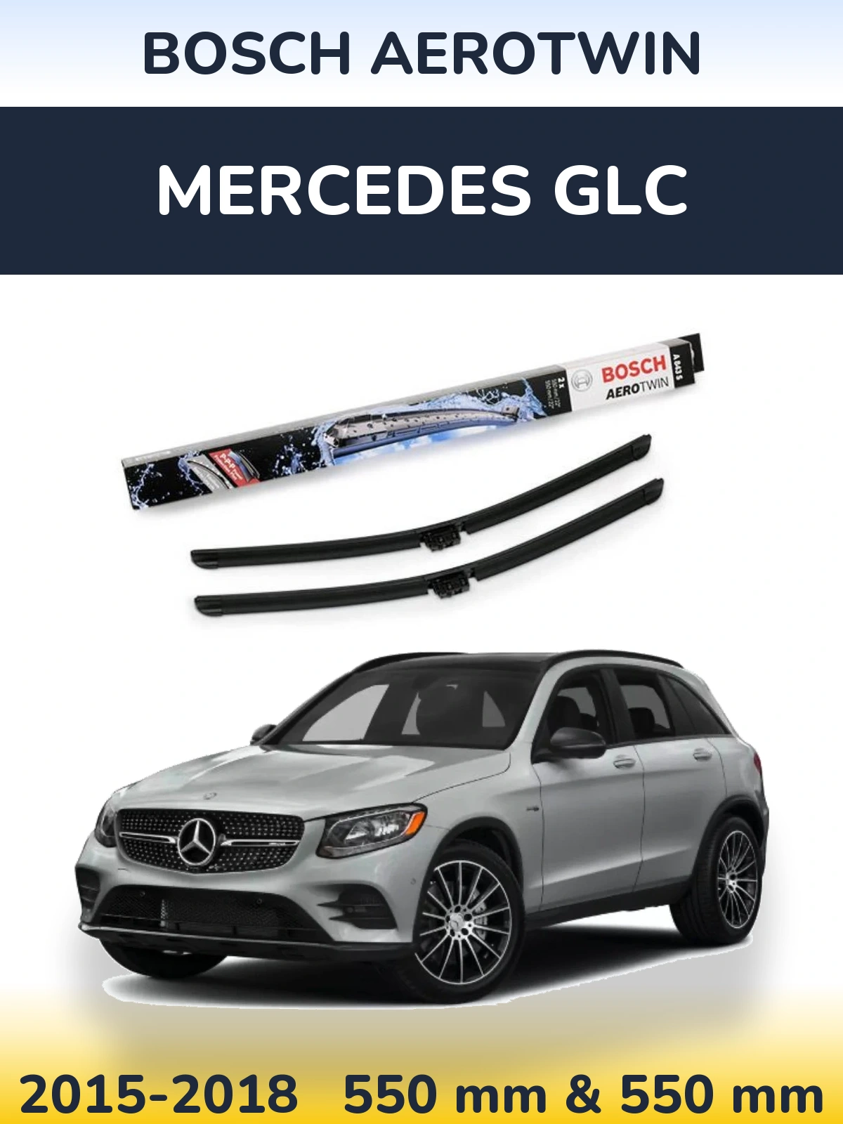Torkarblad BOSCH AeroTwin för Mercedes GLC
