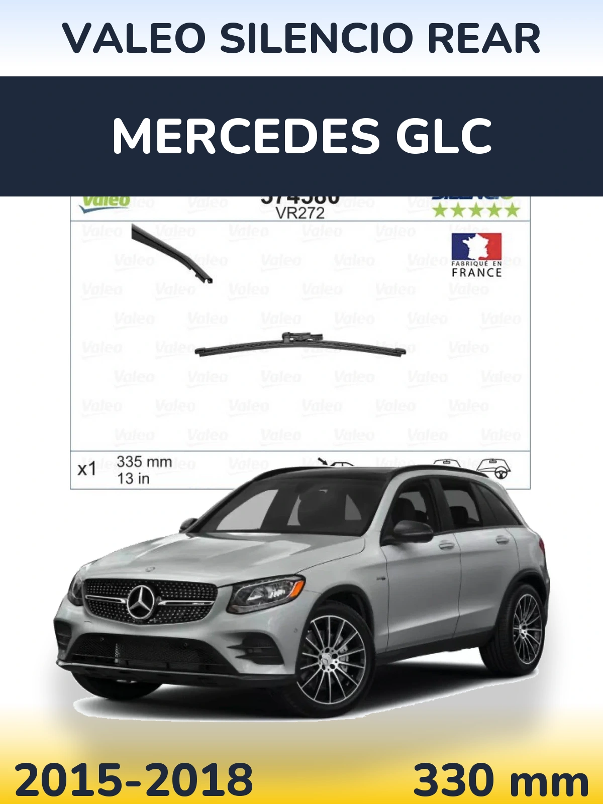Torkarblad Valeo Silencio Rear för Mercedes GLC