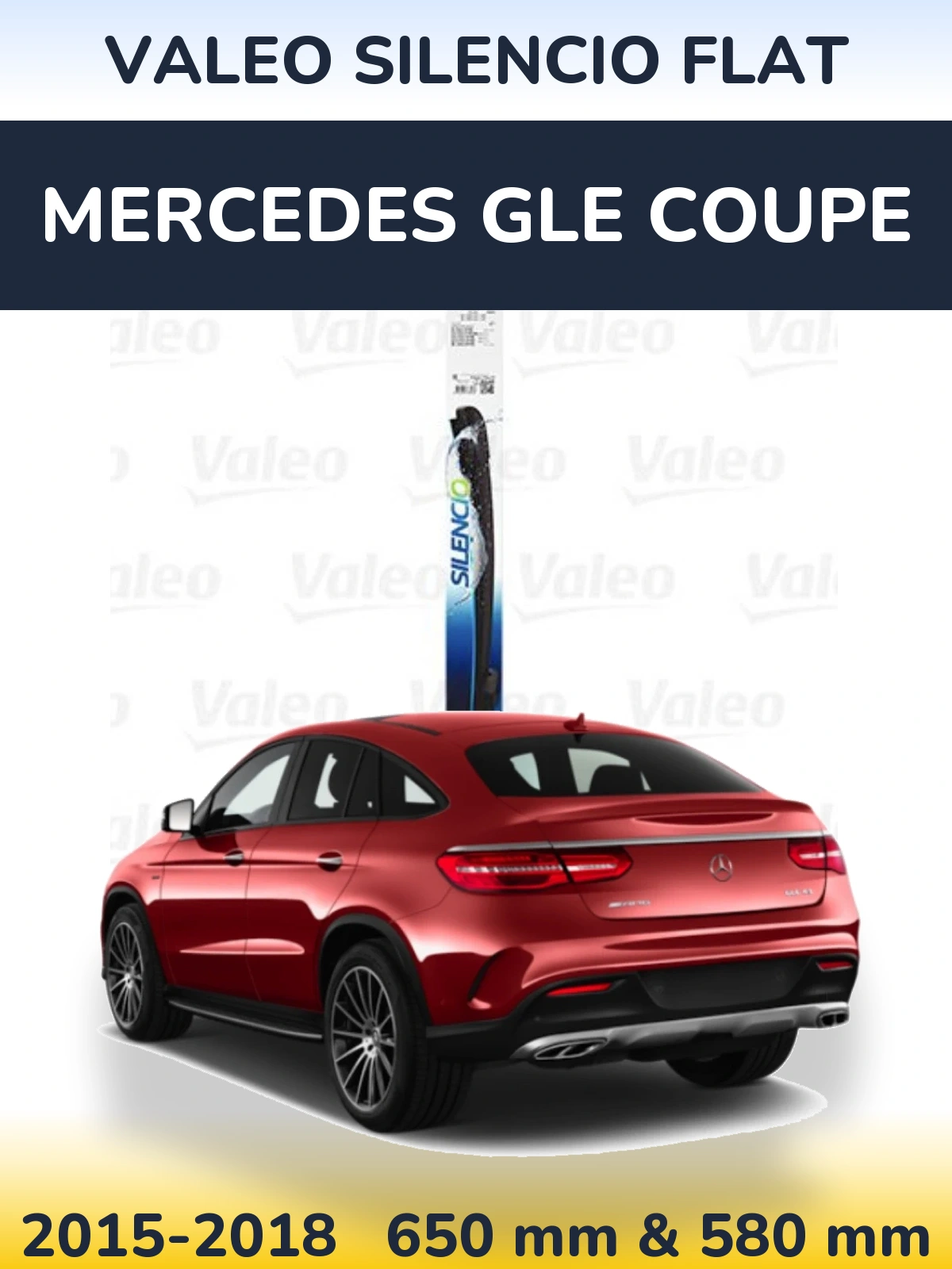 Torkarblad Valeo Silencio Flat för Mercedes GLE Coupe