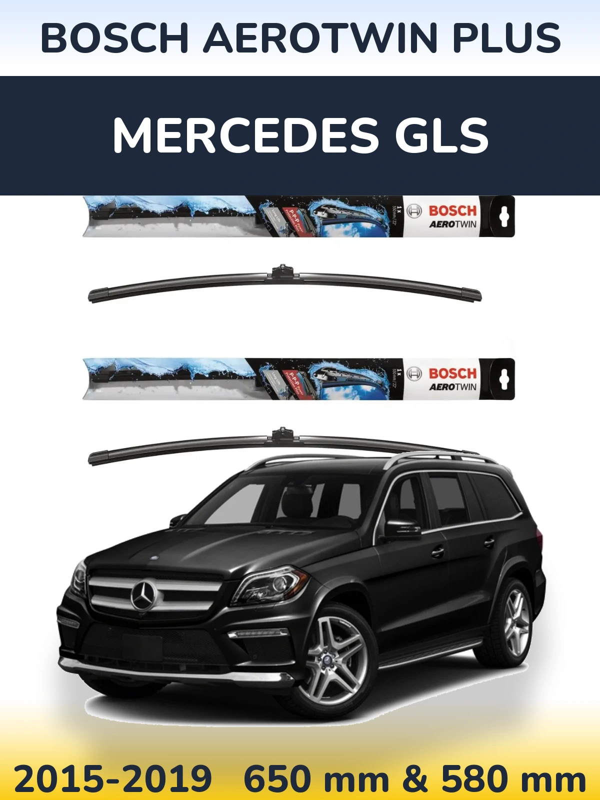 Torkarblad BOSCH AeroTwin Plus för Mercedes GLS
