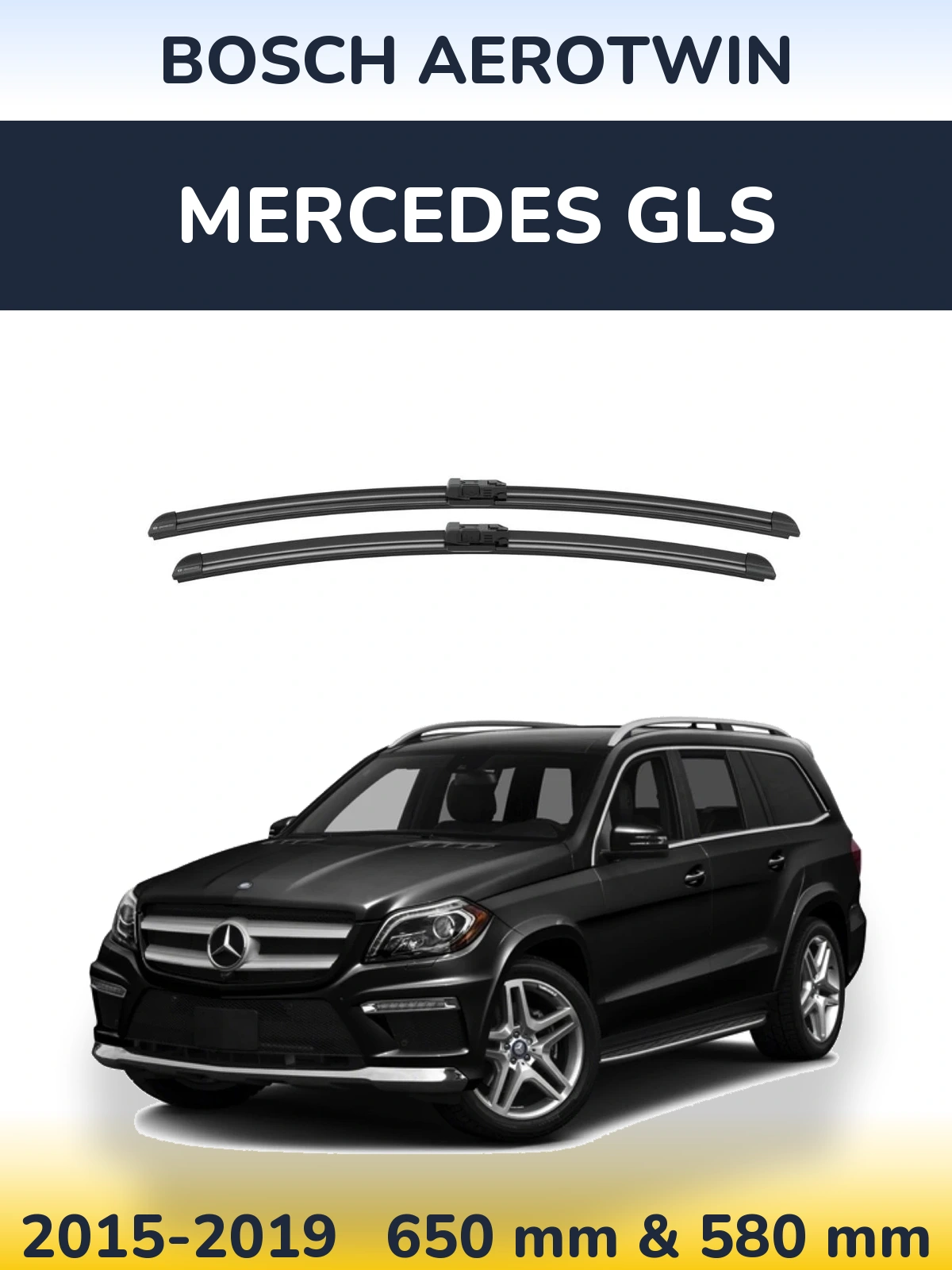 Torkarblad BOSCH AeroTwin för Mercedes GLS