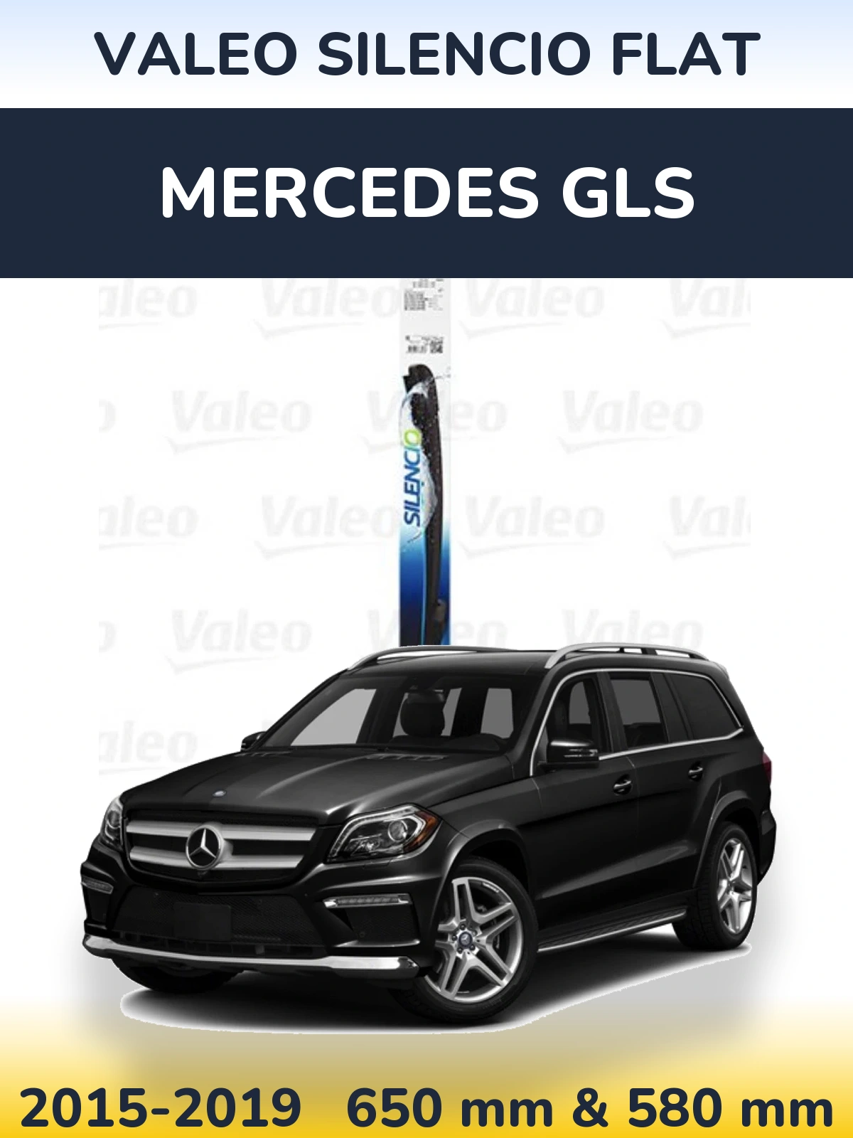 Torkarblad Valeo Silencio Flat för Mercedes GLS