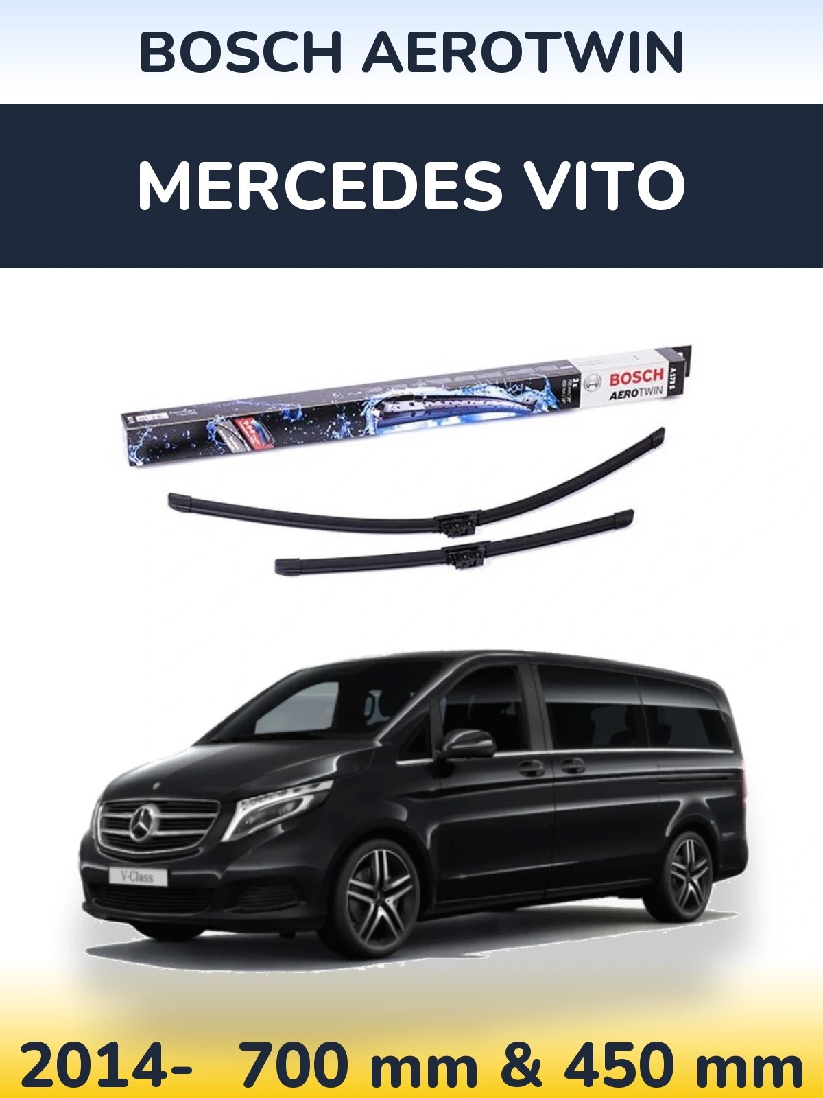 Torkarblad BOSCH AeroTwin för Mercedes Vito