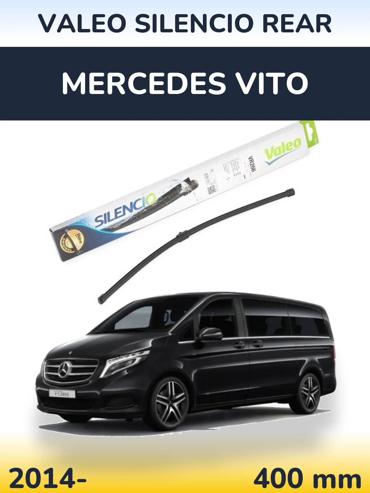 Torkarblad Valeo Silencio Rear för Mercedes Vito