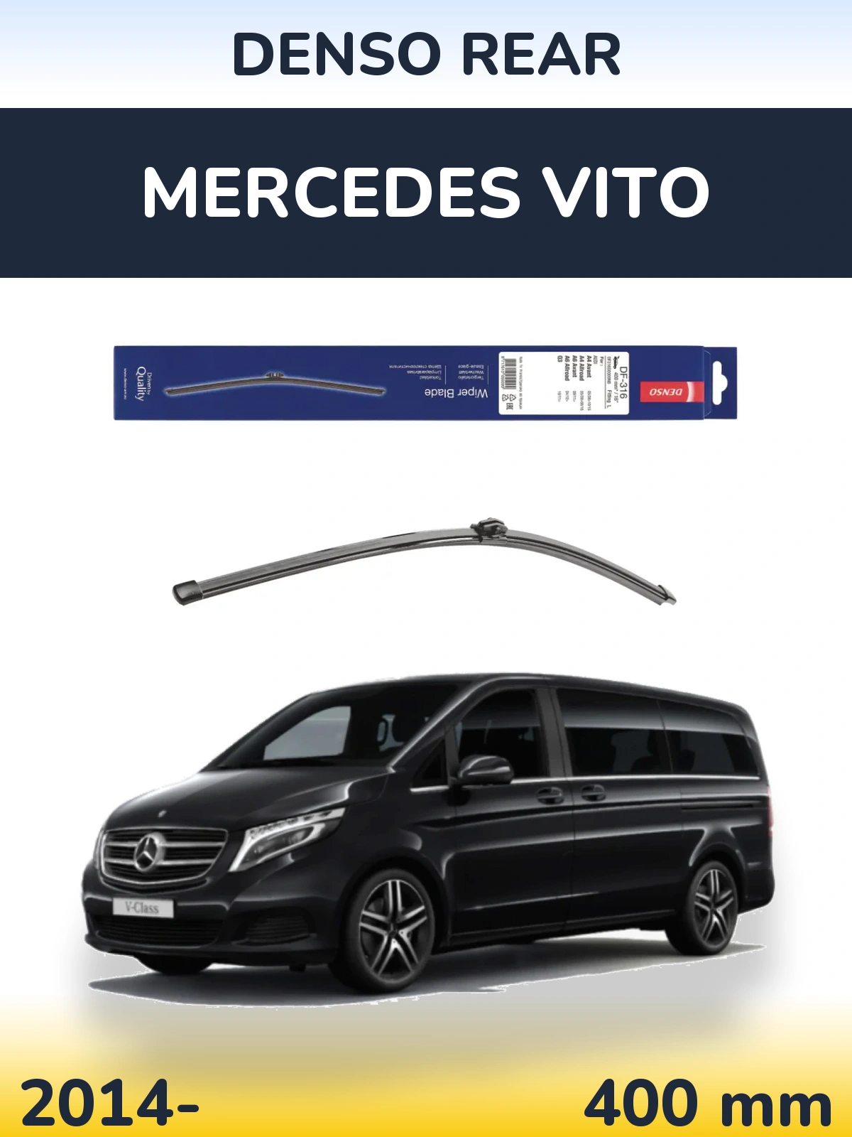 Torkarblad Denso Rear för Mercedes Vito