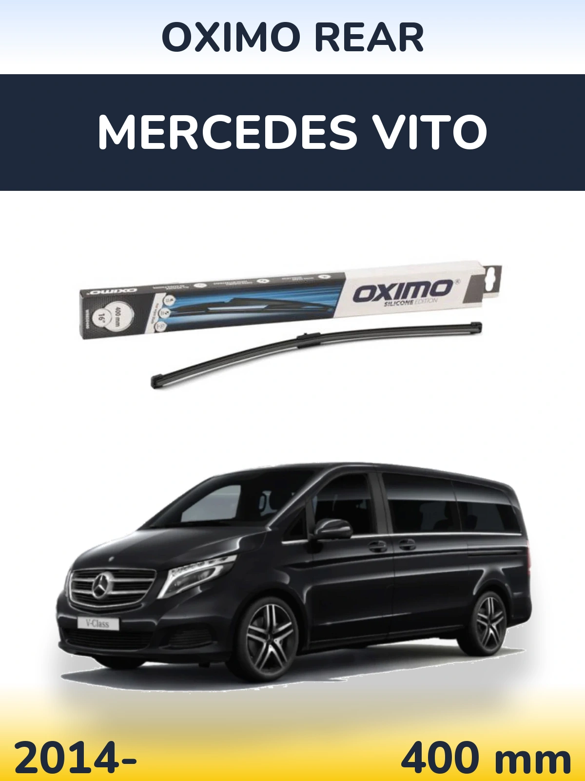 Задний дворник Oximo Rear 400 мм для Mercedes Vito 2014-2026