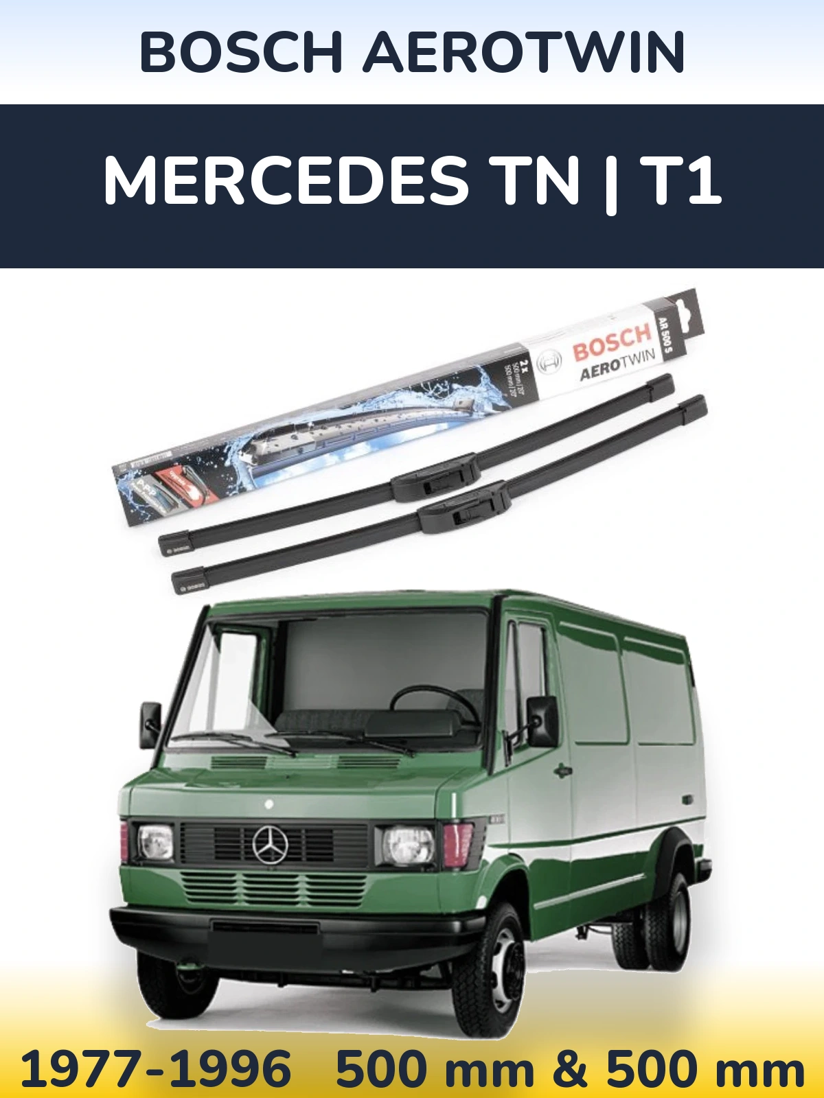 Torkarblad BOSCH AeroTwin för Mercedes TN | T1