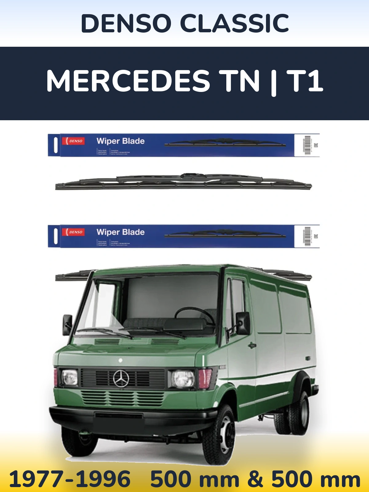 Torkarblad Denso Classic för Mercedes TN | T1