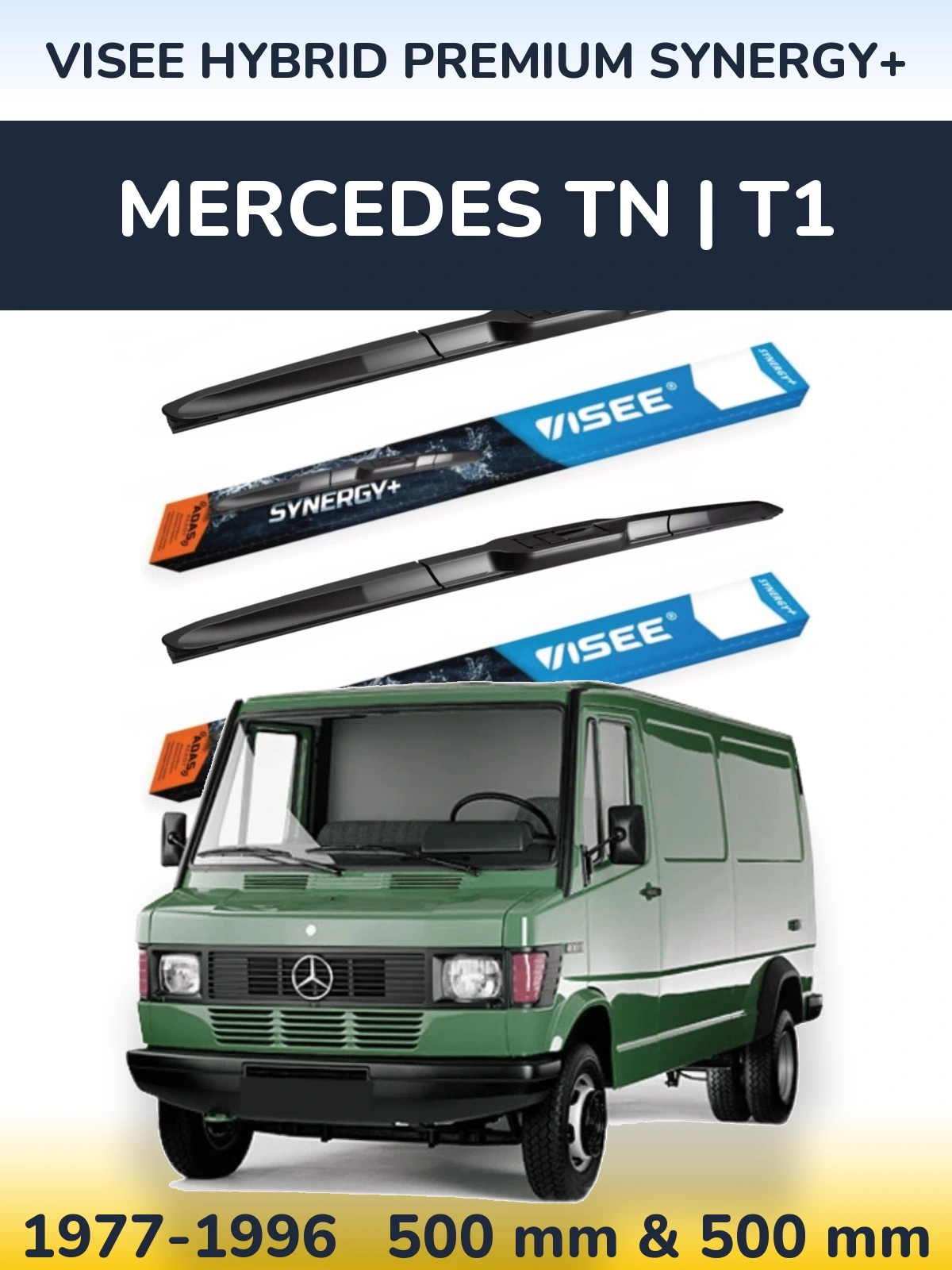 Torkarblad VISEE HYBRID PREMIUM SYNERGY+ för Mercedes TN | T1