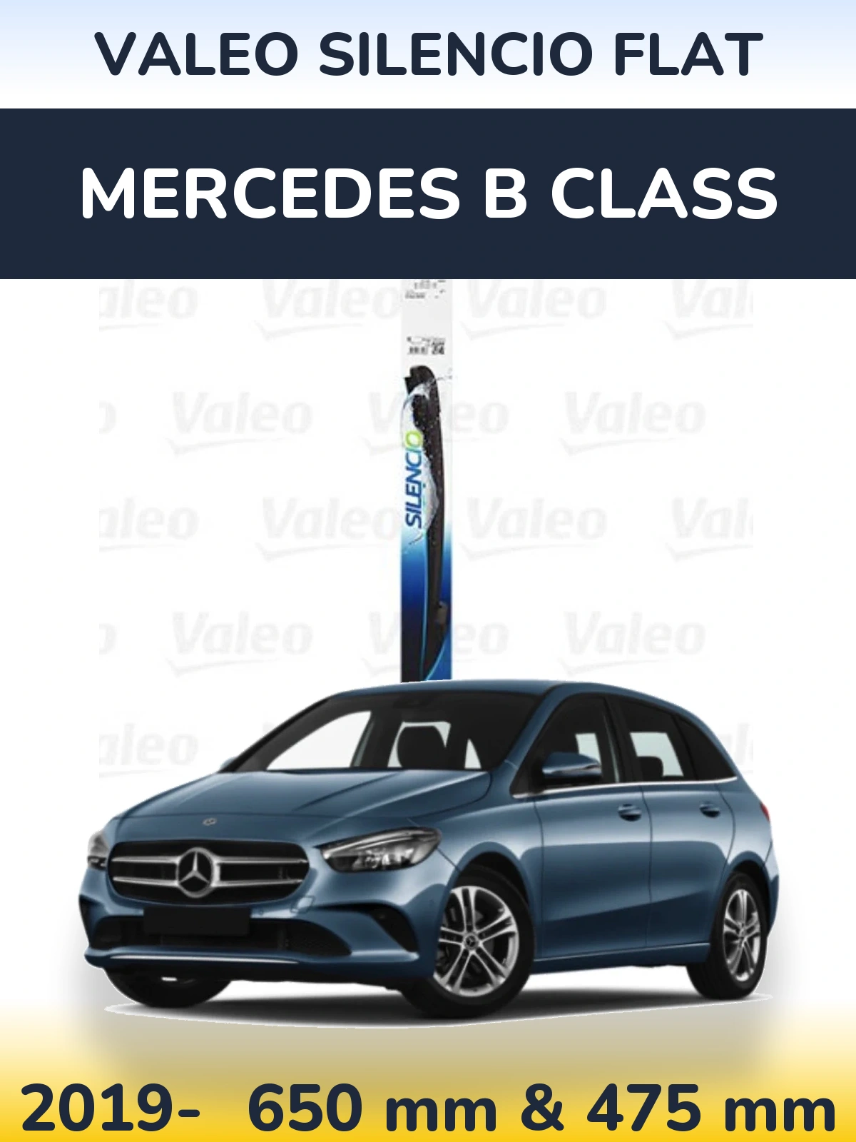 Torkarblad Valeo Silencio Flat för Mercedes B Class