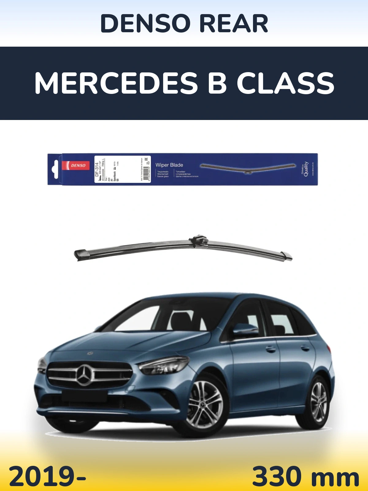 Torkarblad Denso Rear för Mercedes B Class
