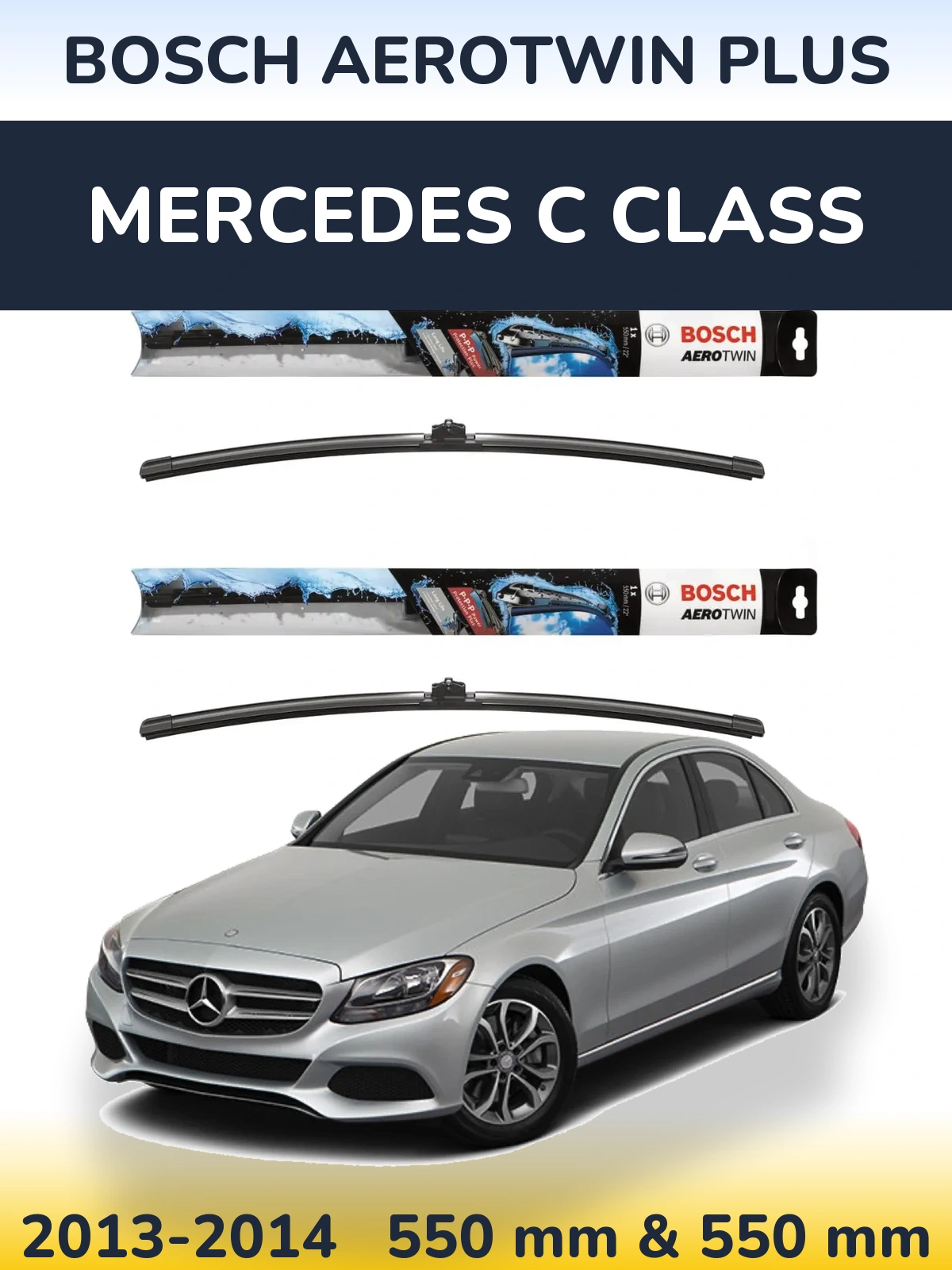 Torkarblad BOSCH AeroTwin Plus för Mercedes C Class