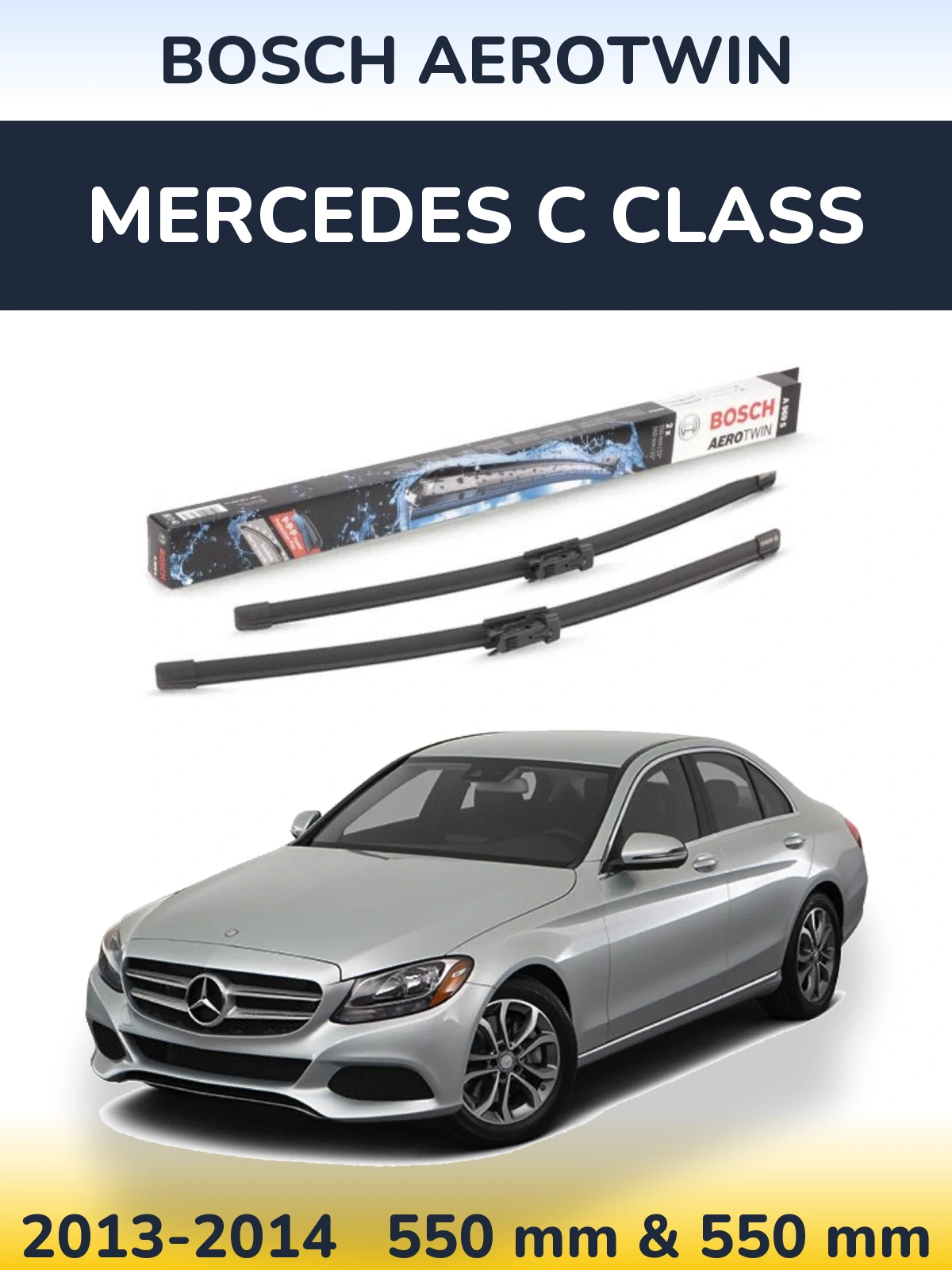 Torkarblad BOSCH AeroTwin för Mercedes C Class