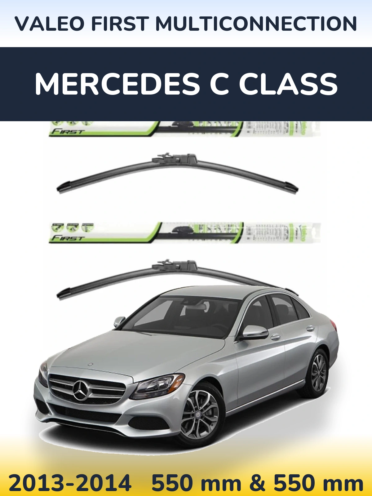 Torkarblad Valeo First MultiConnection för Mercedes C Class