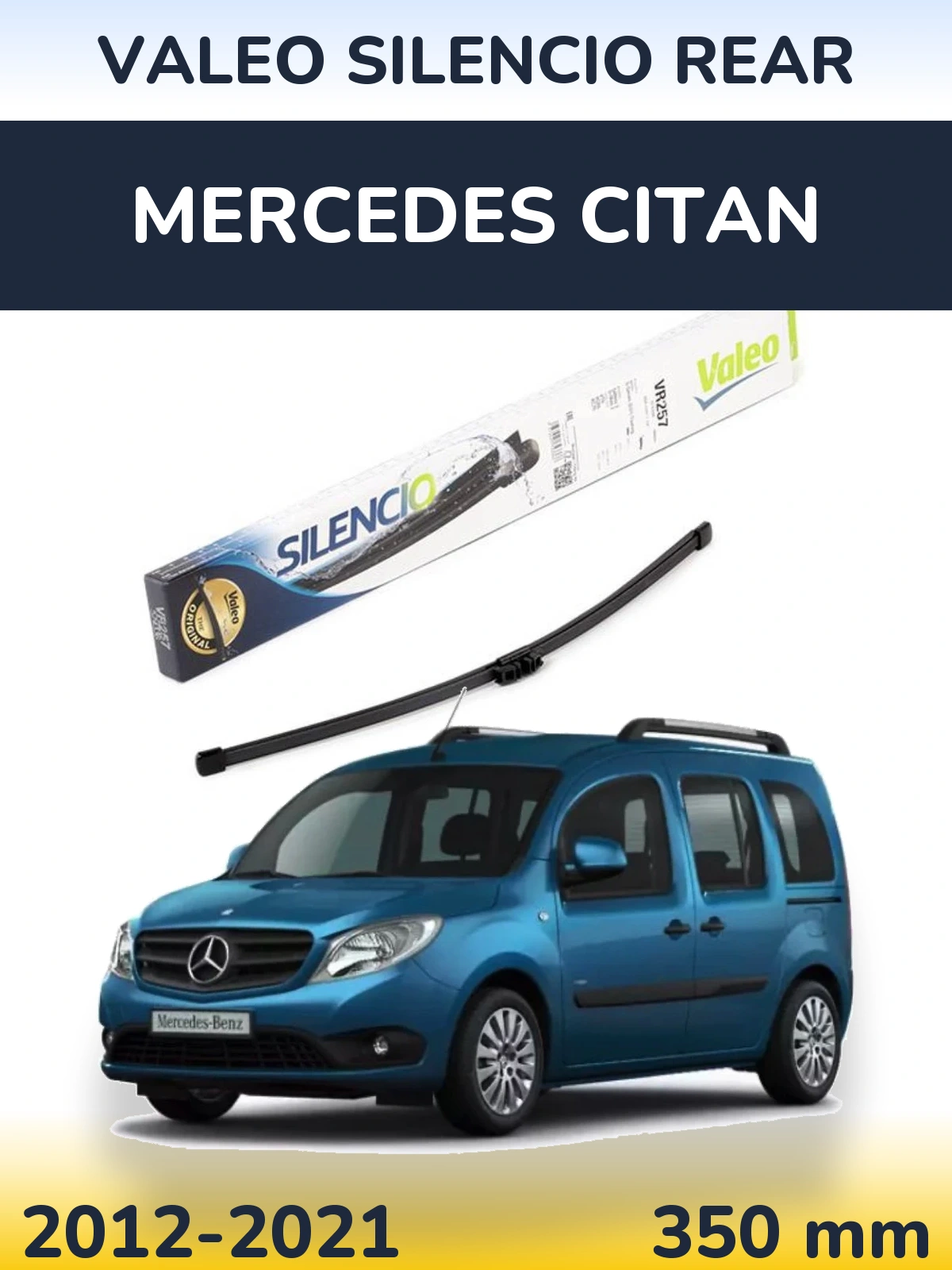 Torkarblad Valeo Silencio Rear för Mercedes Citan