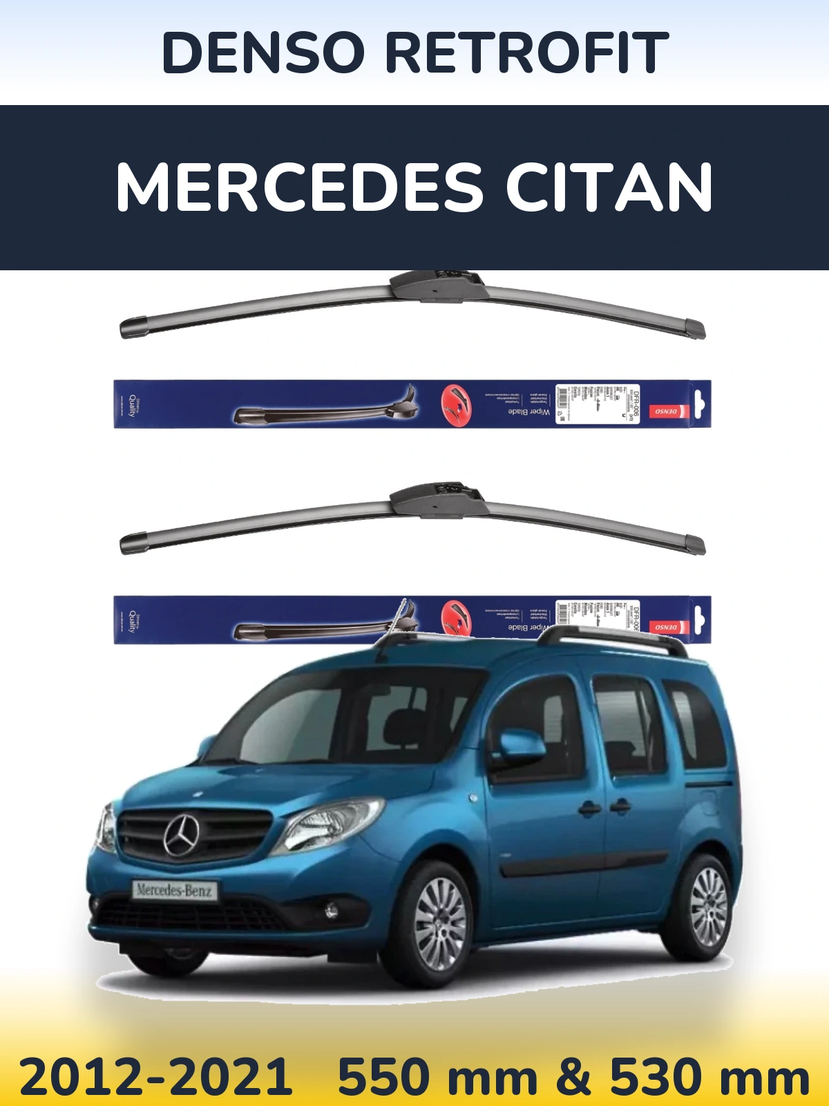 Torkarblad Denso Retrofit för Mercedes Citan