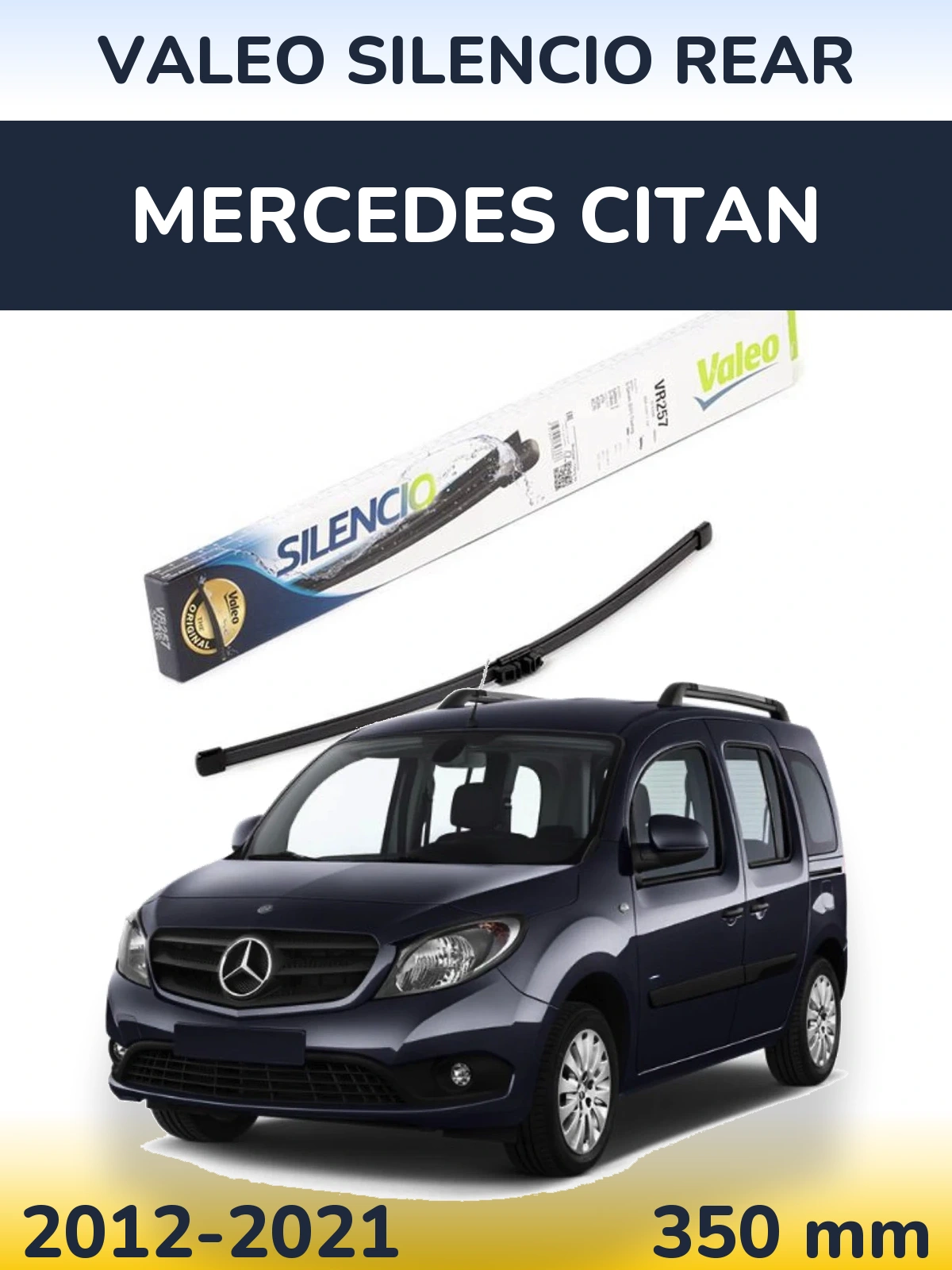 Torkarblad Valeo Silencio Rear för Mercedes Citan