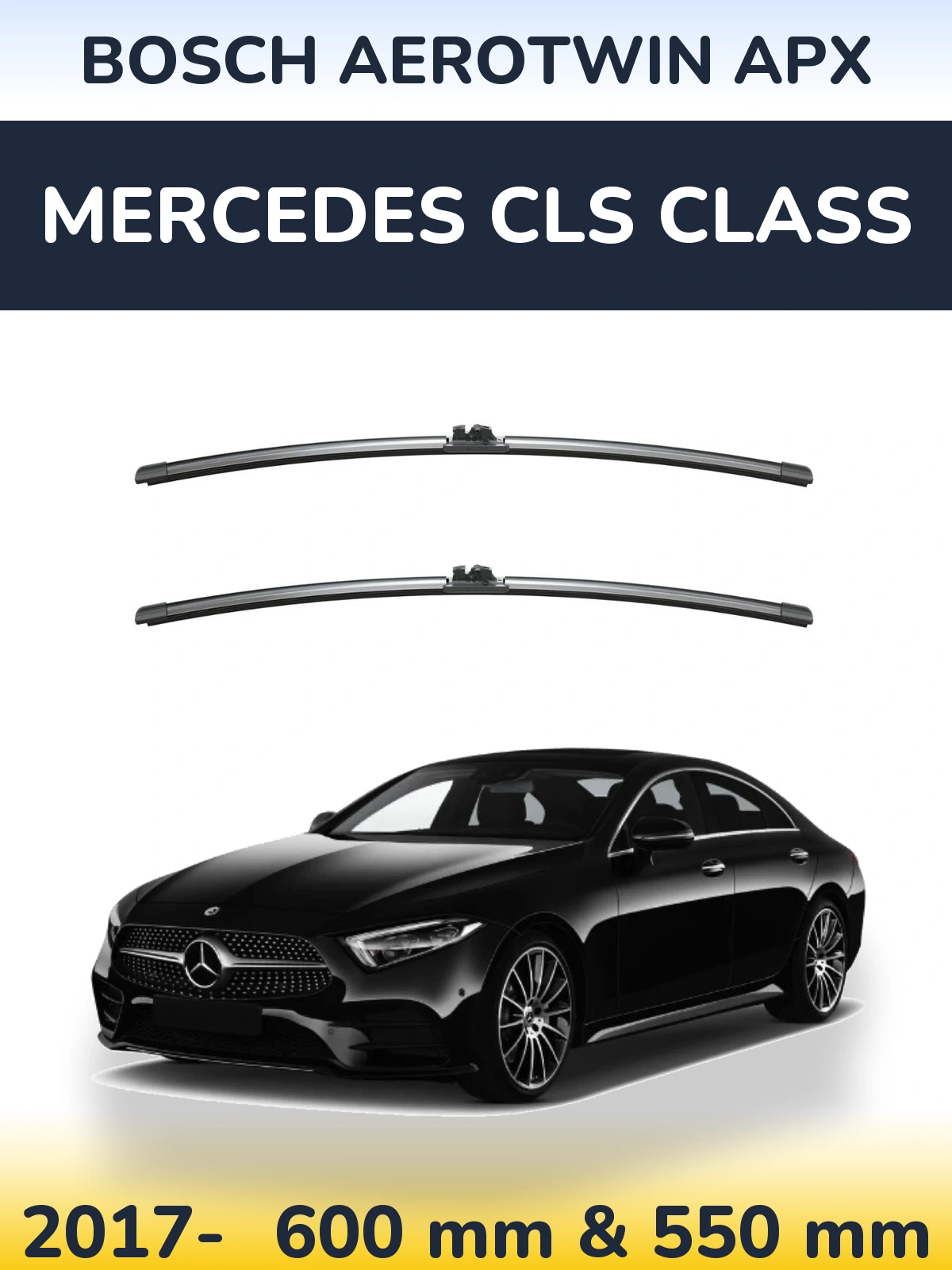 Torkarblad BOSCH AeroTwin APX för Mercedes CLS Class