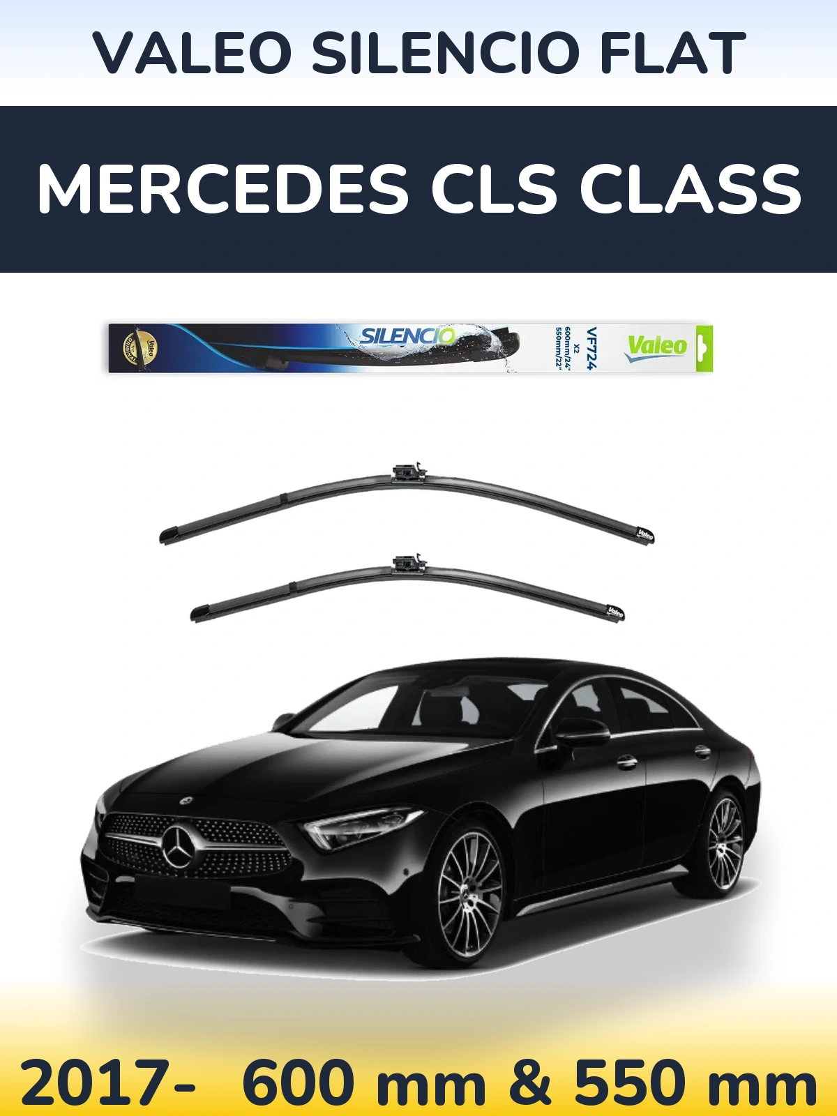 Torkarblad Valeo Silencio Flat för Mercedes CLS Class