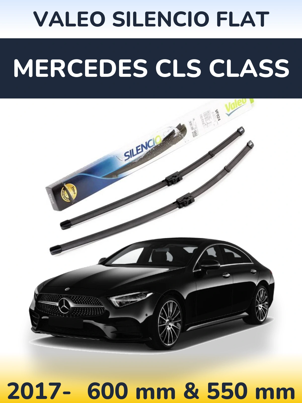 Torkarblad Valeo Silencio Flat för Mercedes CLS Class