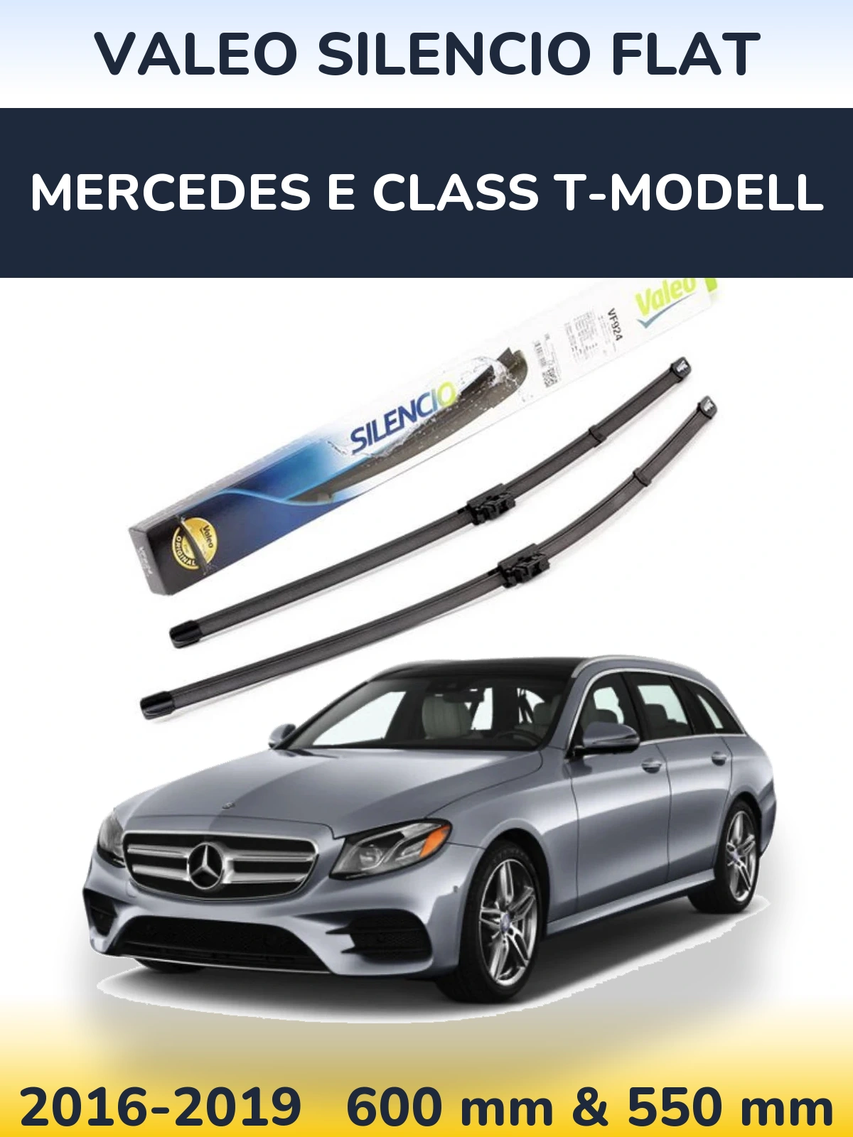 Torkarblad Valeo Silencio Flat för Mercedes E Class T-Modelll