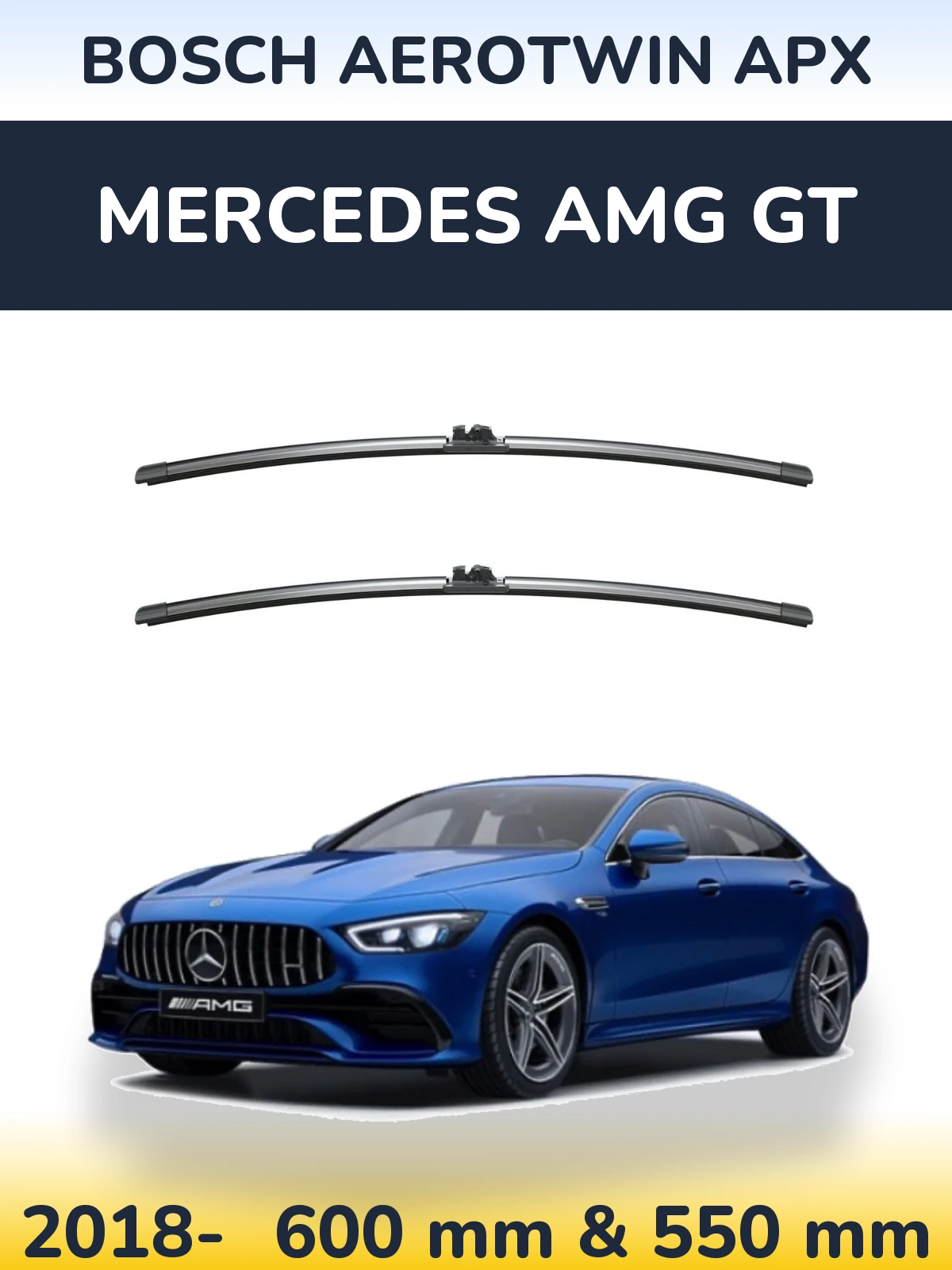 Torkarblad BOSCH AeroTwin APX för Mercedes AMG GT