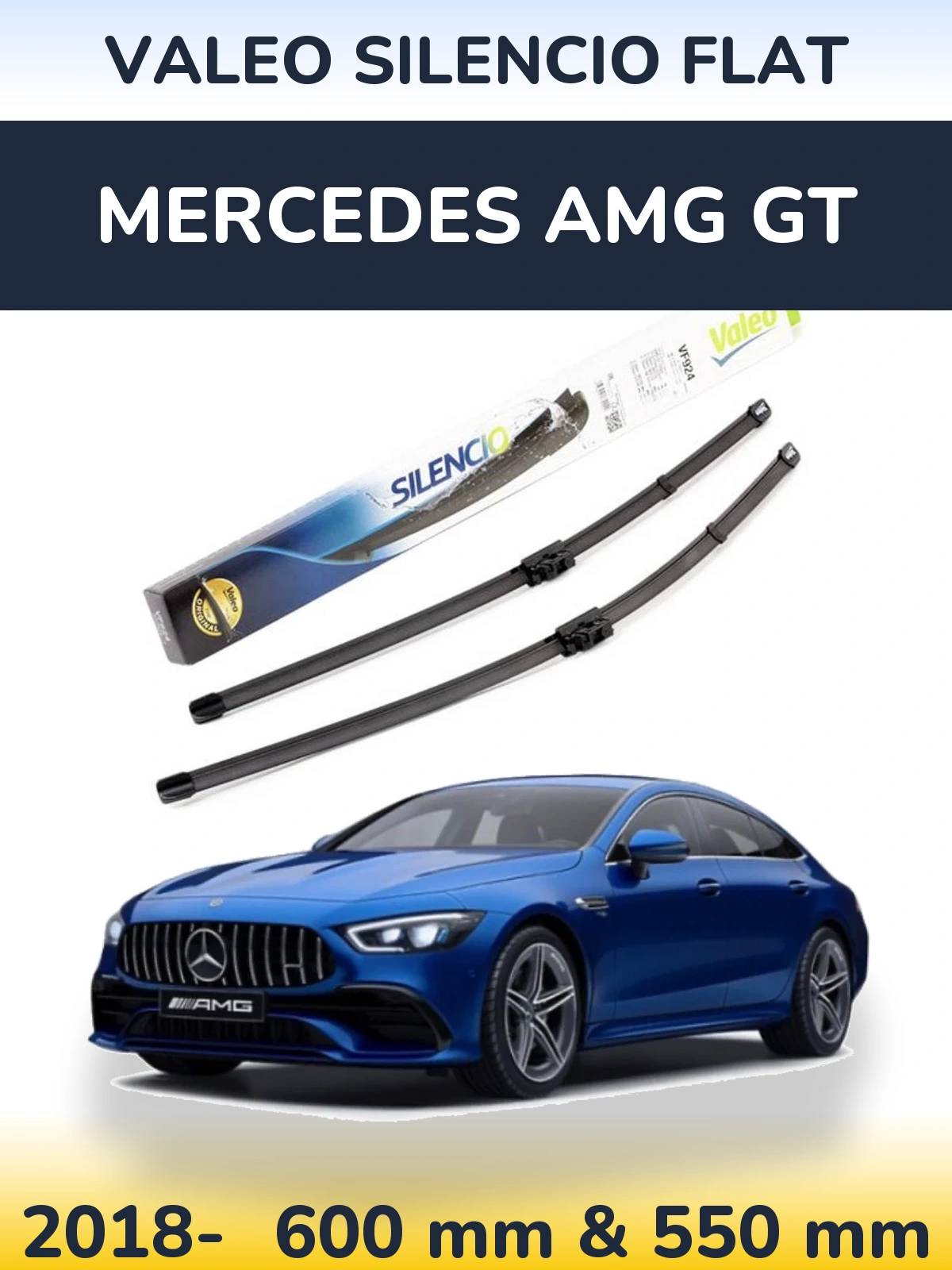 Torkarblad Valeo Silencio Flat för Mercedes AMG GT