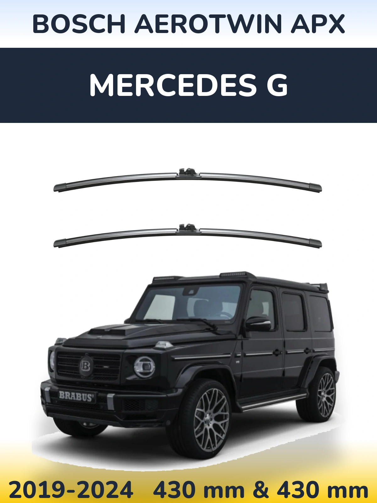 Torkarblad BOSCH AeroTwin APX för Mercedes G