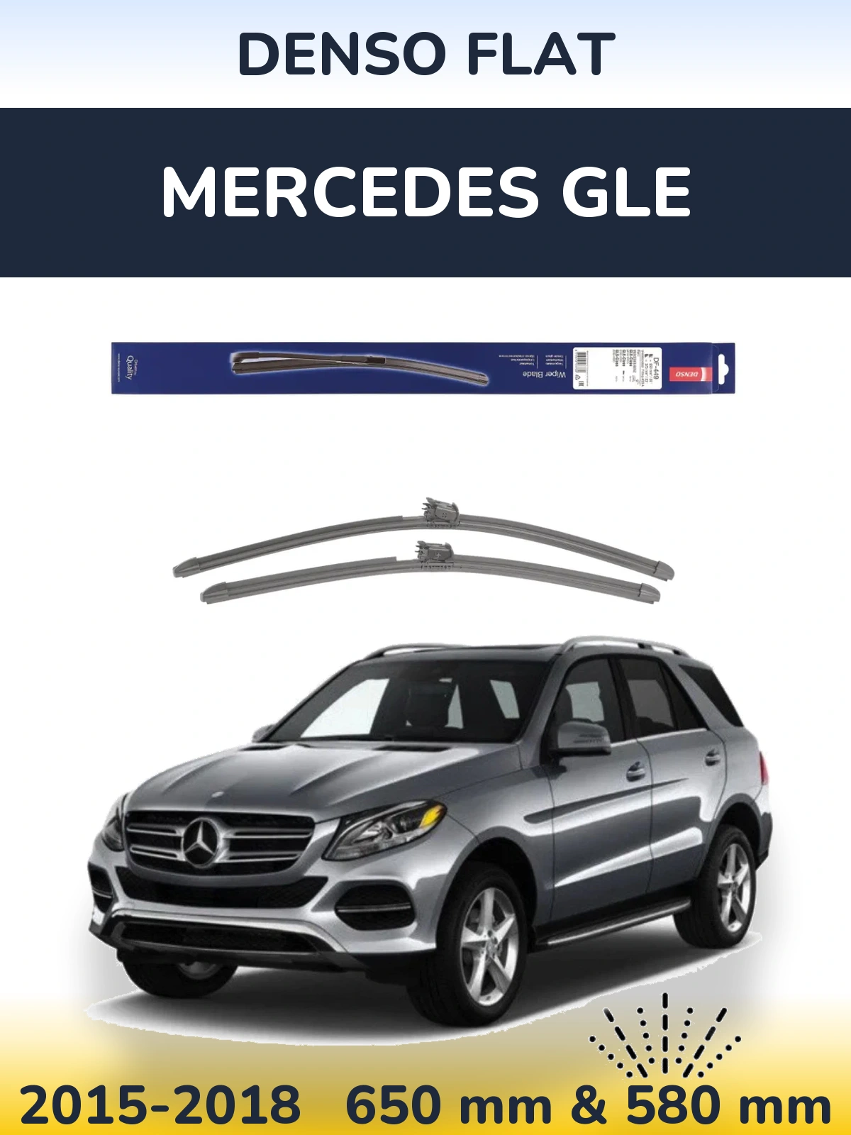 Torkarblad Denso Flat för Mercedes GLE