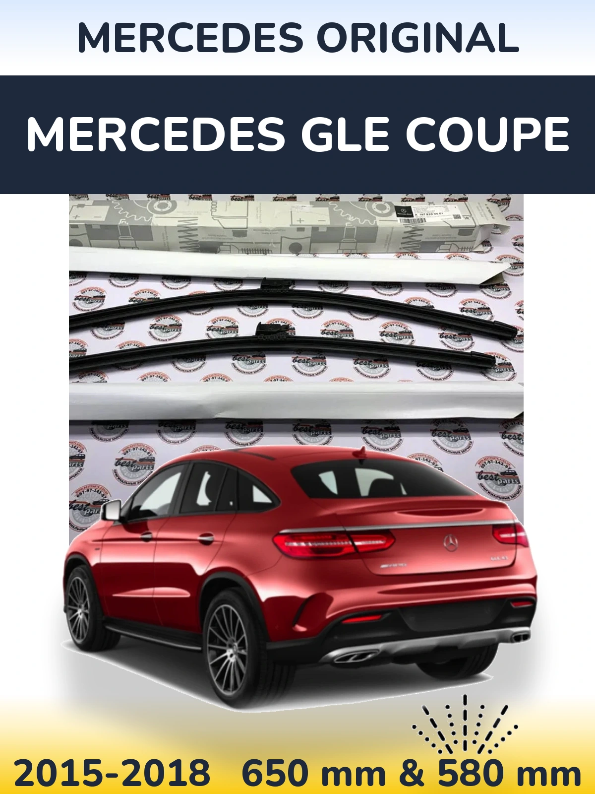 Torkarblad Mercedes OEM Mercedes Original för Mercedes GLE Coupe